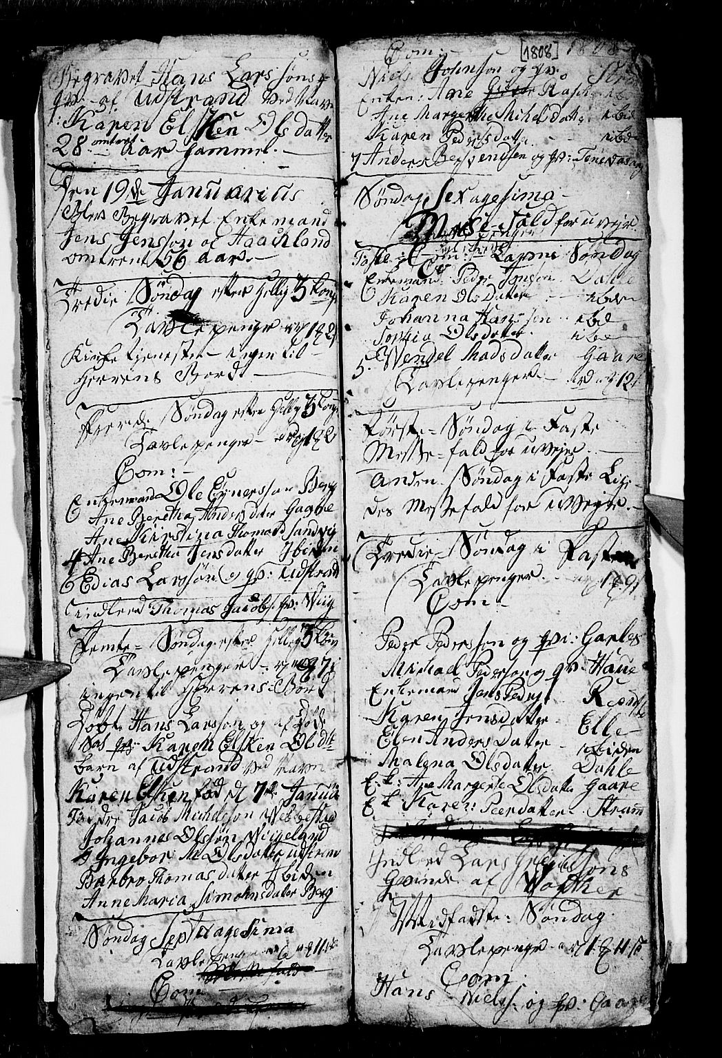 Kvæfjord sokneprestkontor, AV/SATØ-S-1323/G/Ga/Gab/L0001klokker: Klokkerbok nr. 1, 1806-1824