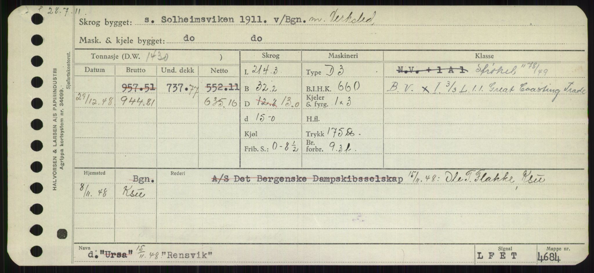 Sjøfartsdirektoratet med forløpere, Skipsmålingen, RA/S-1627/H/Hb/L0004: Fartøy, O-S, s. 207