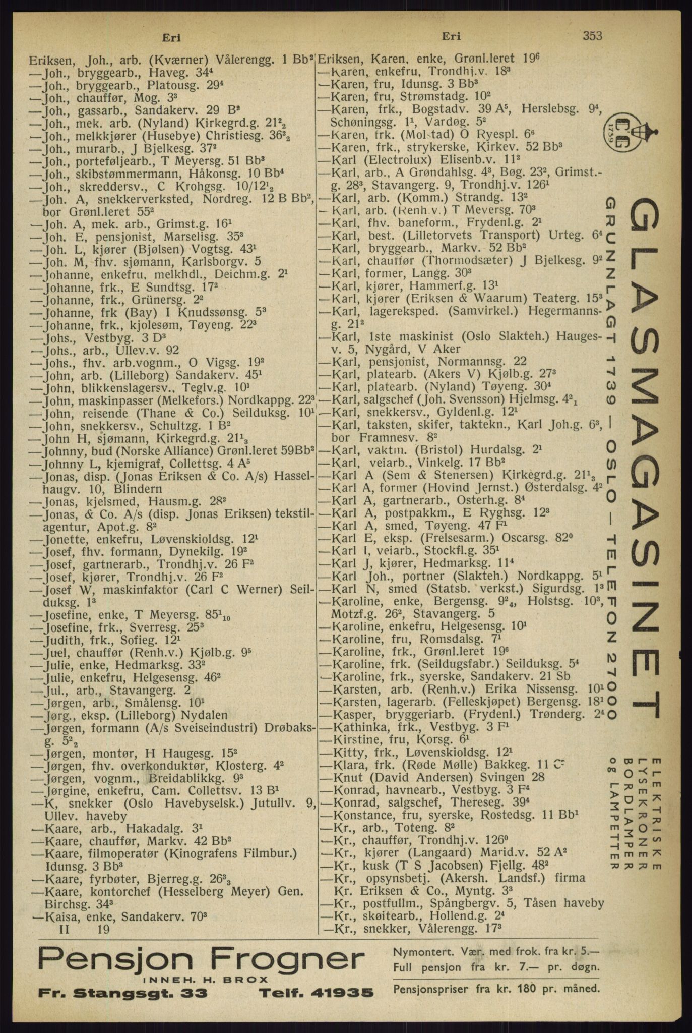 Kristiania/Oslo adressebok, PUBL/-, 1933, s. 353
