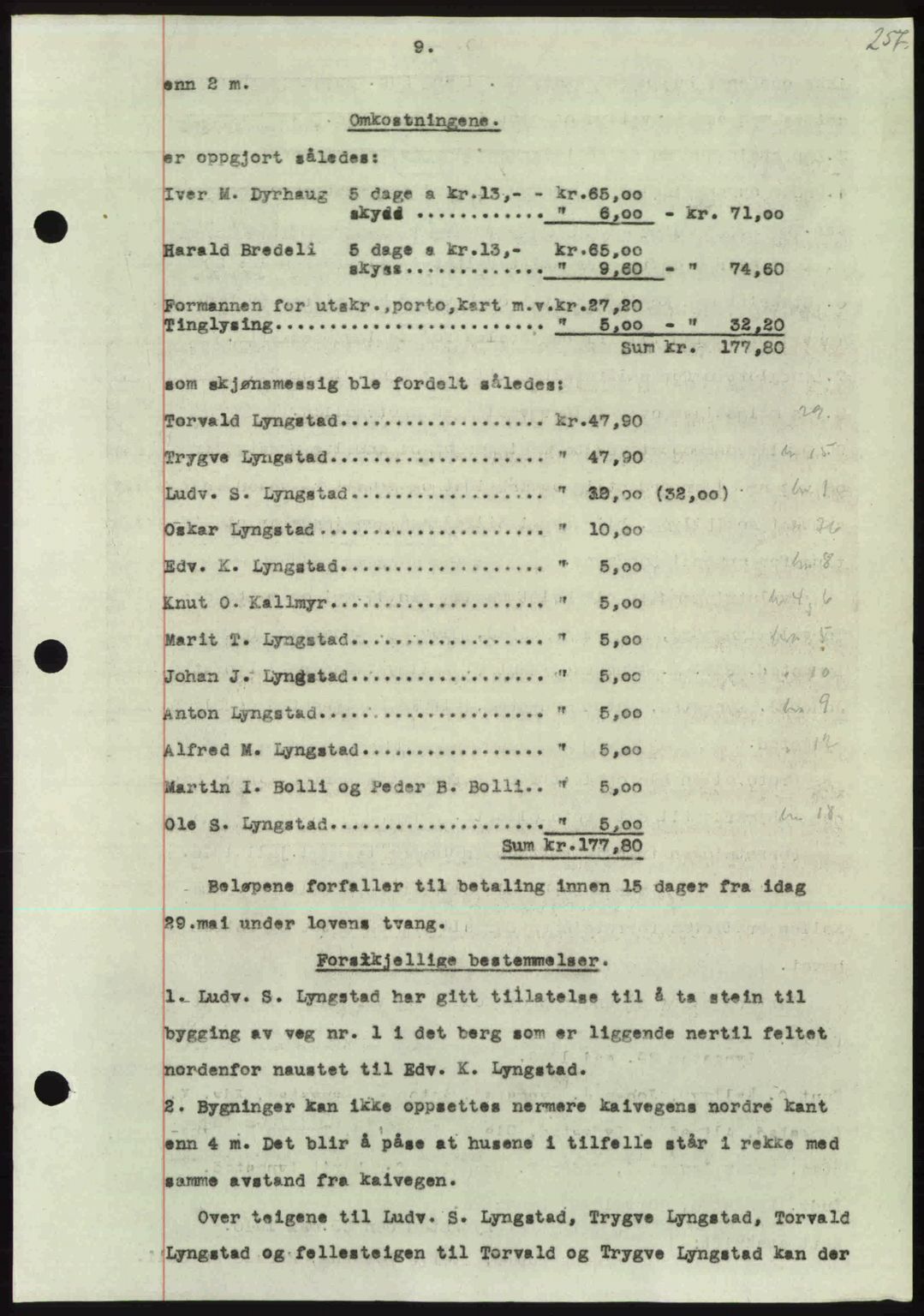 Nordmøre sorenskriveri, AV/SAT-A-4132/1/2/2Ca: Pantebok nr. A104, 1947-1947, Dagboknr: 439/1947