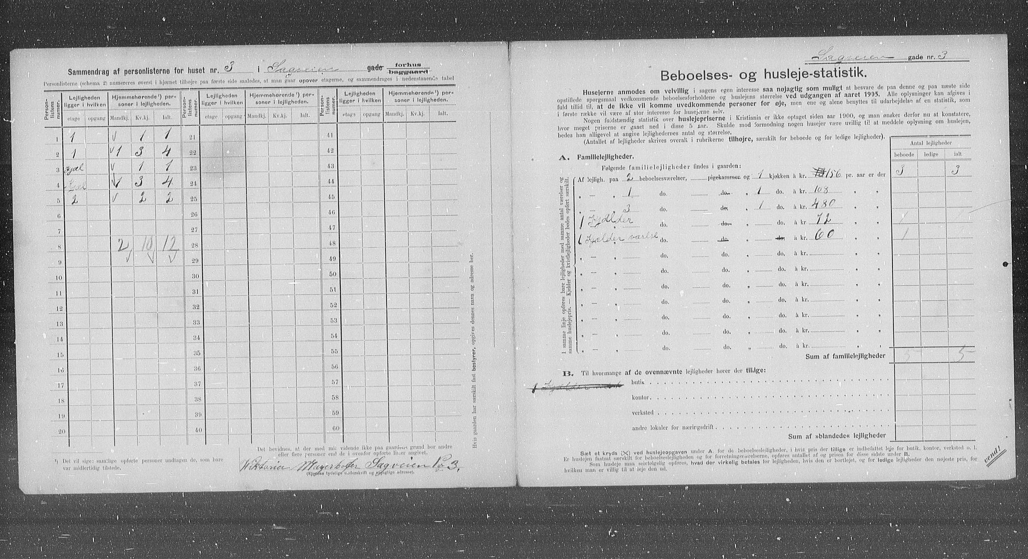 OBA, Kommunal folketelling 31.12.1905 for Kristiania kjøpstad, 1905, s. 45442