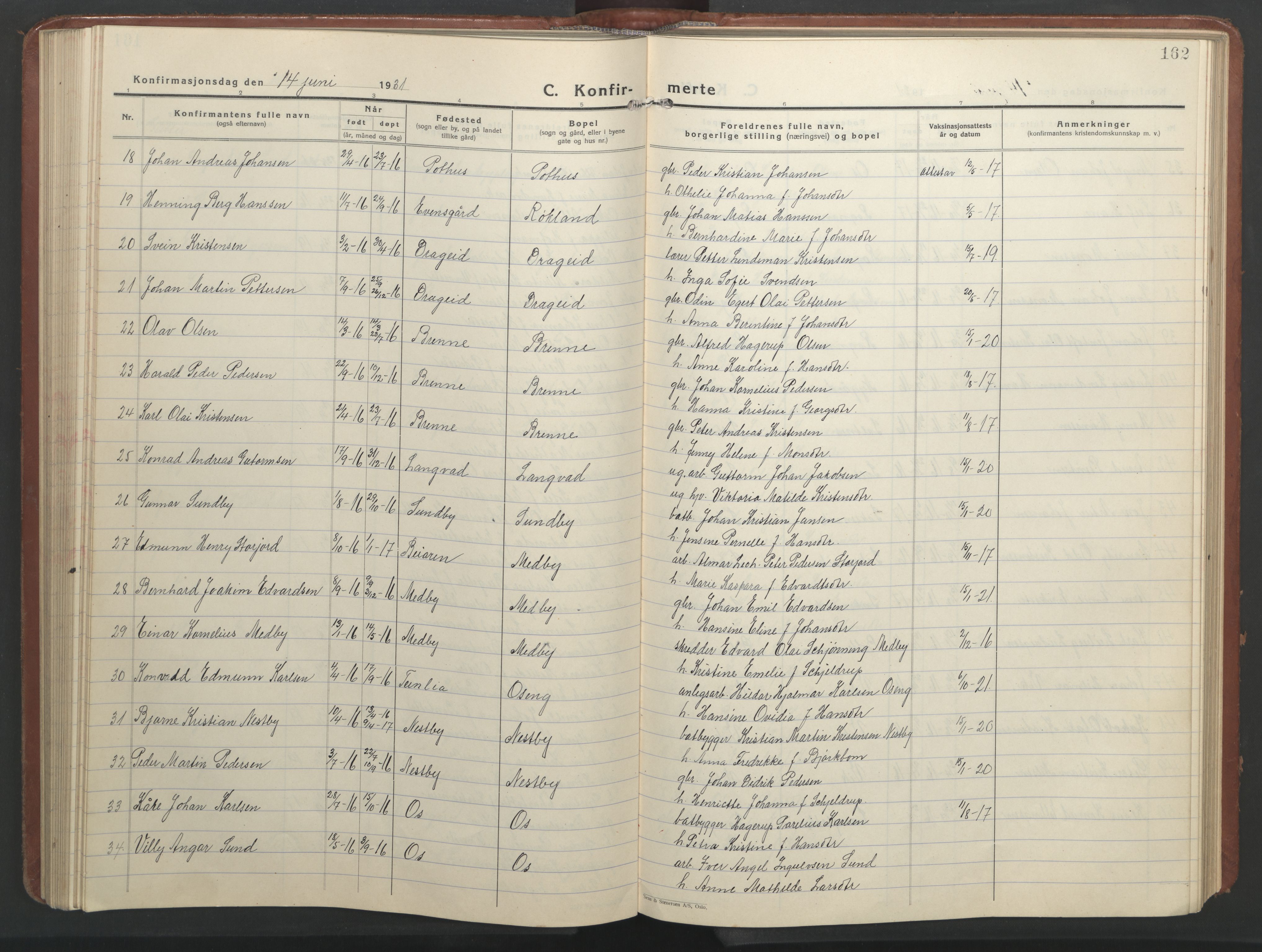 Ministerialprotokoller, klokkerbøker og fødselsregistre - Nordland, SAT/A-1459/847/L0680: Klokkerbok nr. 847C08, 1930-1947, s. 162