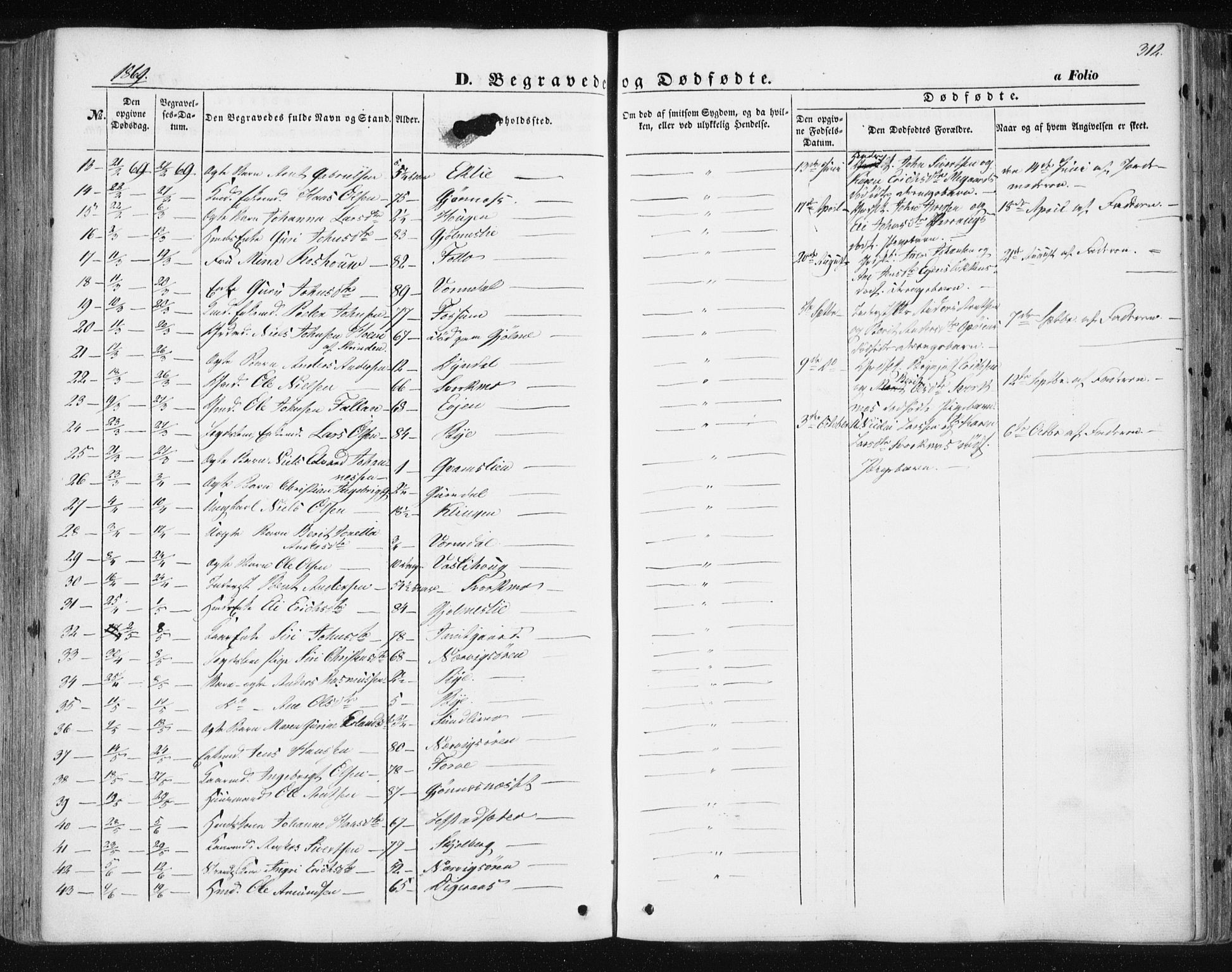 Ministerialprotokoller, klokkerbøker og fødselsregistre - Sør-Trøndelag, AV/SAT-A-1456/668/L0806: Ministerialbok nr. 668A06, 1854-1869, s. 312