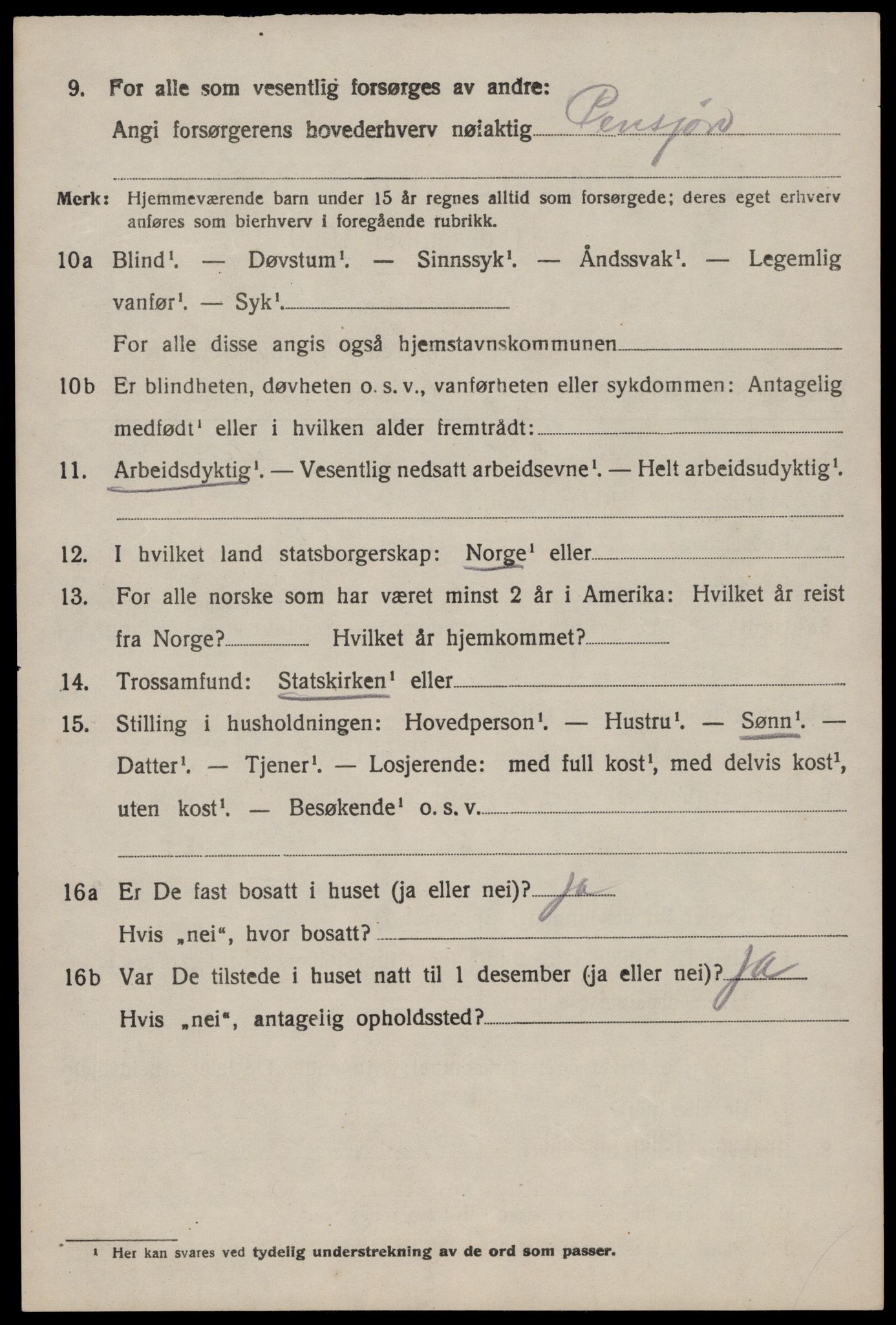SAST, Folketelling 1920 for 1132 Fister herred, 1920, s. 1556