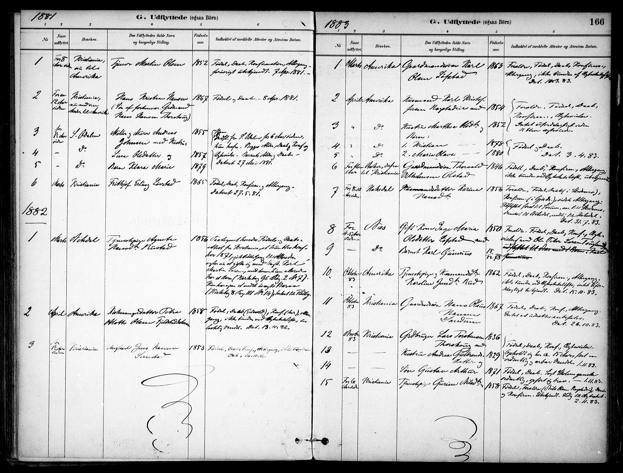 Gjerdrum prestekontor Kirkebøker, AV/SAO-A-10412b/F/Fa/L0009: Ministerialbok nr. I 9, 1881-1916, s. 166