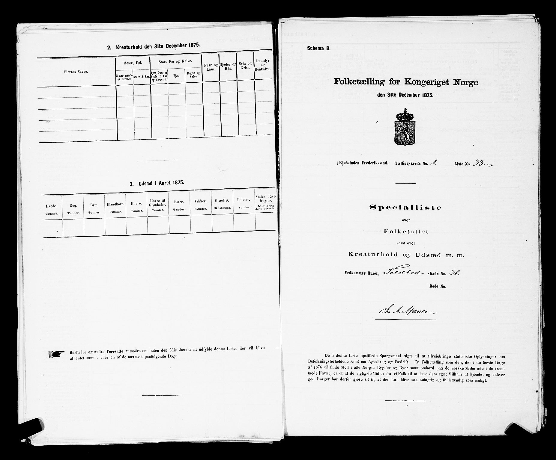 RA, Folketelling 1875 for 0103B Fredrikstad prestegjeld, Fredrikstad kjøpstad, 1875, s. 103