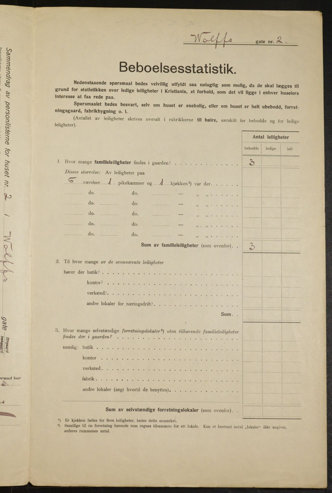 OBA, Kommunal folketelling 1.2.1915 for Kristiania, 1915, s. 129081