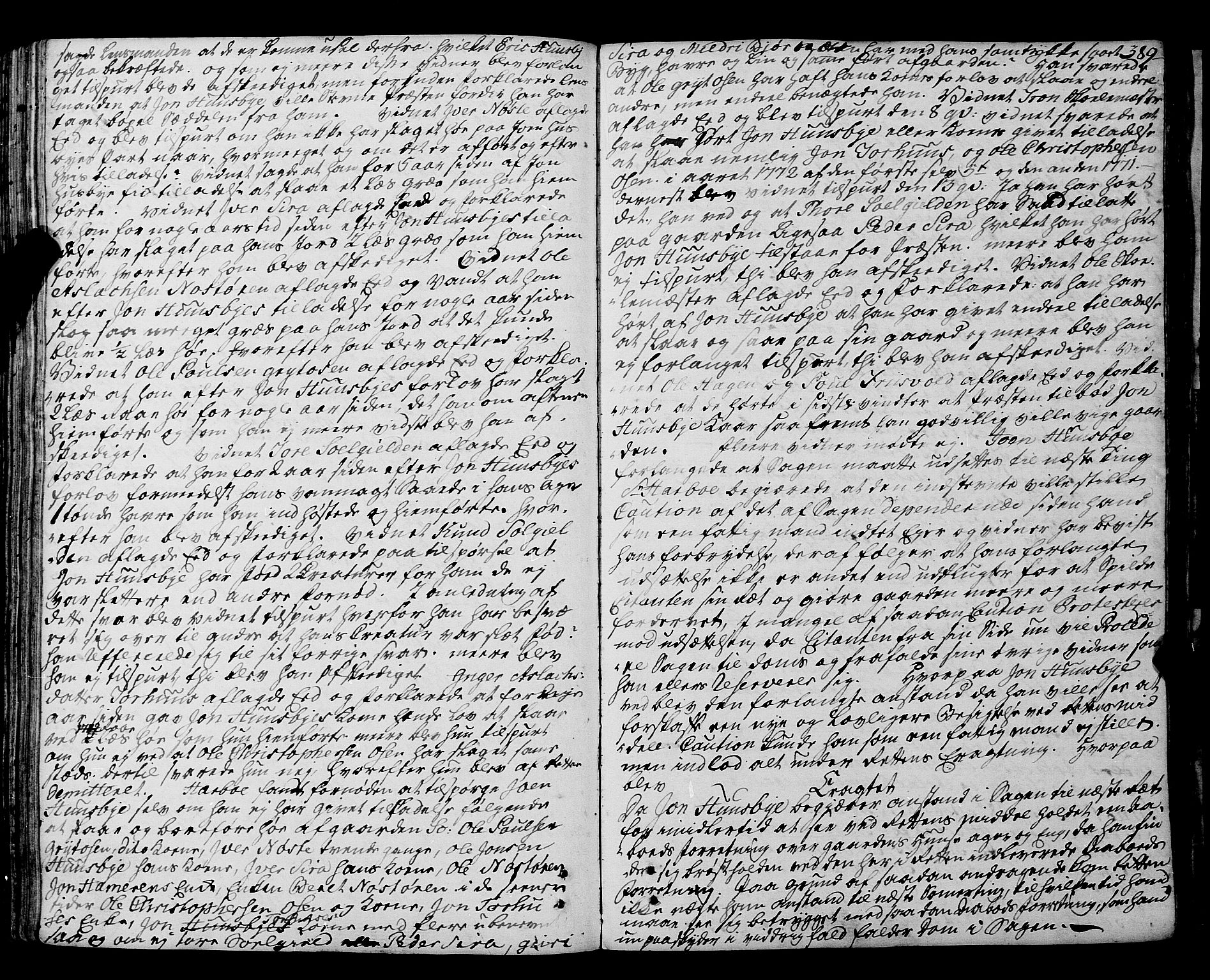 Romsdal sorenskriveri, SAT/A-4149/1/1/1A/L0015: Tingbok, 1765-1775, s. 388b-389a