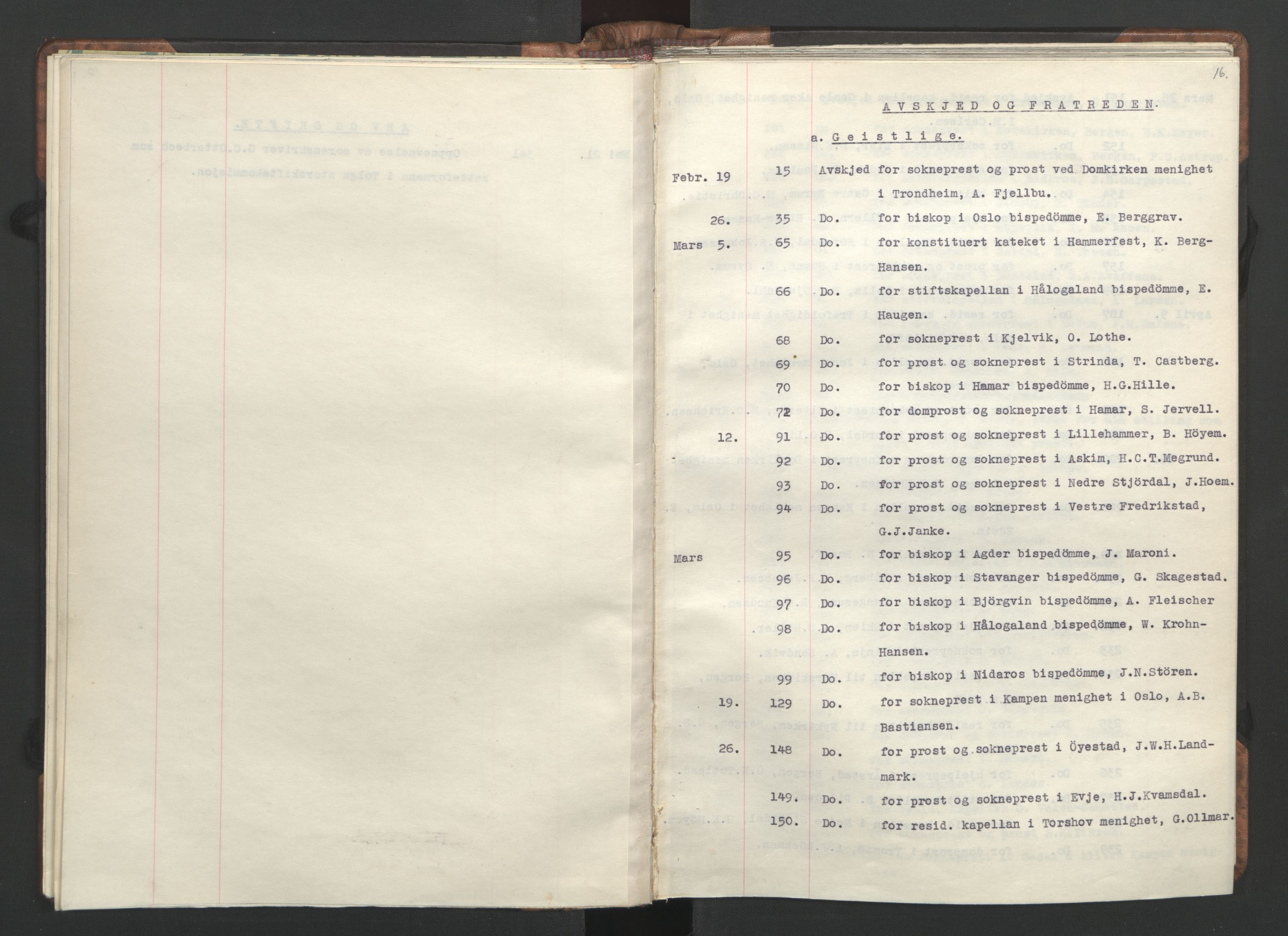 NS-administrasjonen 1940-1945 (Statsrådsekretariatet, de kommisariske statsråder mm), RA/S-4279/D/Da/L0002: Register (RA j.nr. 985/1943, tilgangsnr. 17/1943), 1942, s. 19