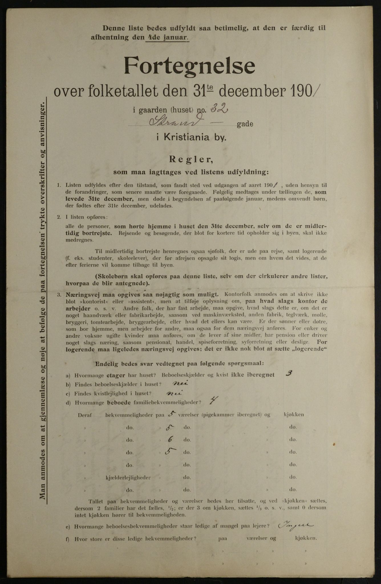 OBA, Kommunal folketelling 31.12.1901 for Kristiania kjøpstad, 1901, s. 15993