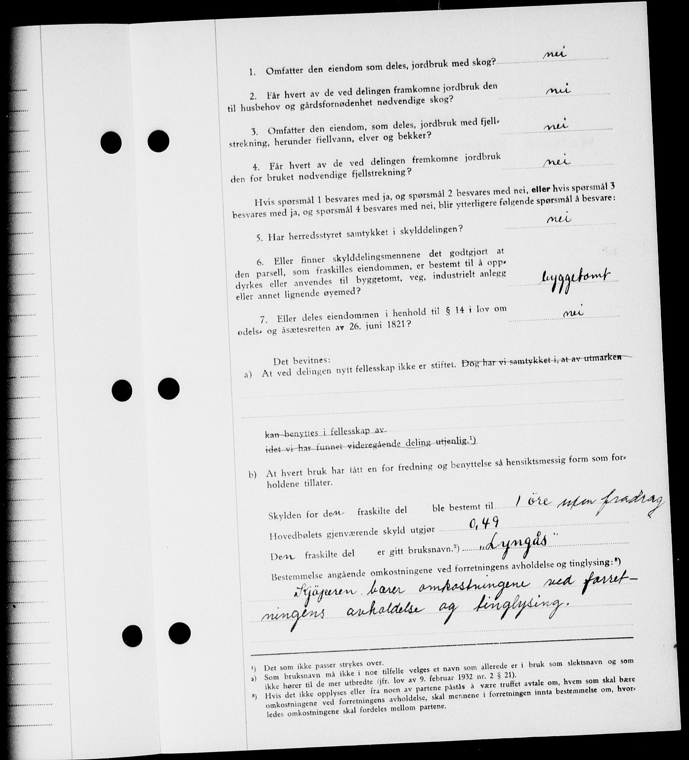 Onsøy sorenskriveri, SAO/A-10474/G/Ga/Gab/L0021: Pantebok nr. II A-21, 1947-1947, Dagboknr: 2272/1947