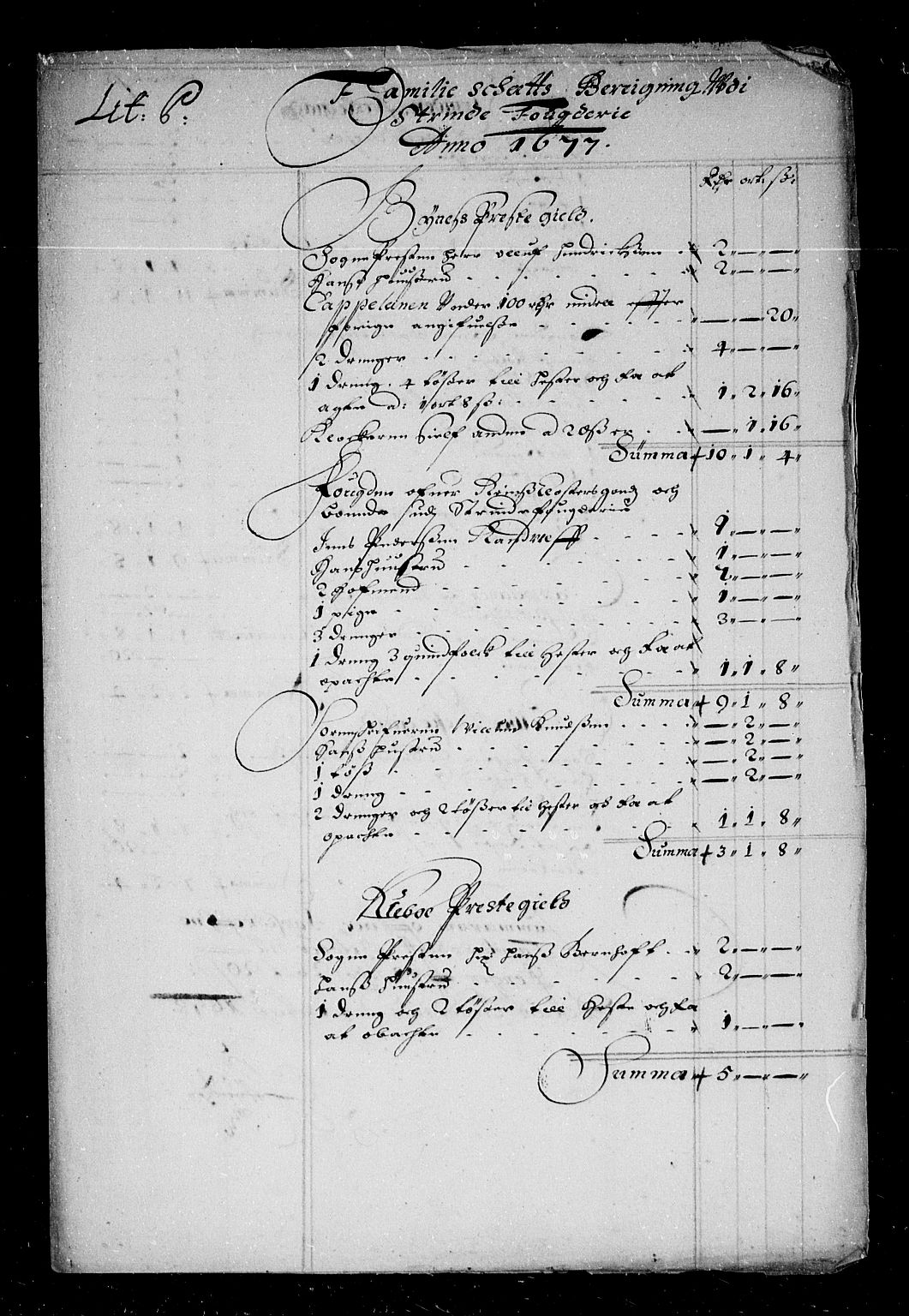 Rentekammeret inntil 1814, Reviderte regnskaper, Stiftamtstueregnskaper, Trondheim stiftamt og Nordland amt, RA/EA-6044/R/Re/L0046: Trondheim stiftamt og Nordland amt, 1677