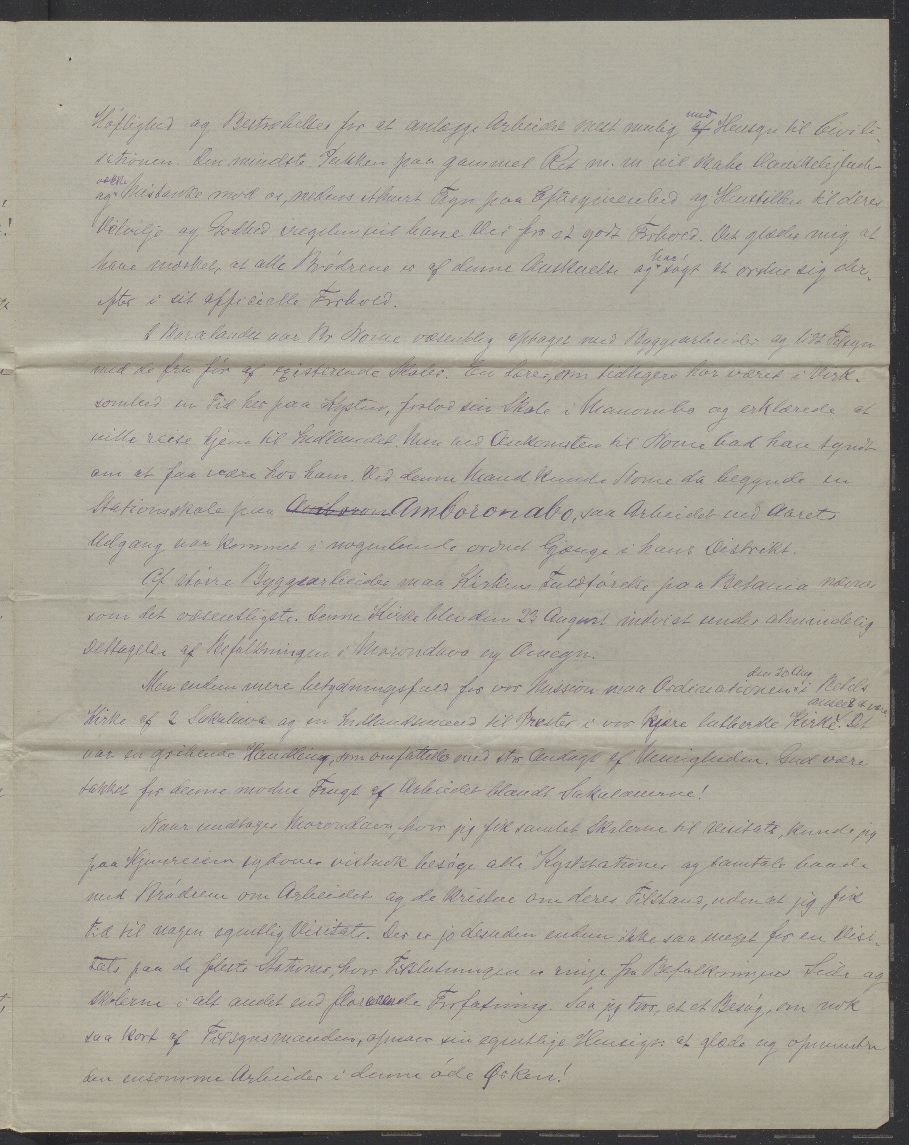 Det Norske Misjonsselskap - hovedadministrasjonen, VID/MA-A-1045/D/Da/Daa/L0043/0005: Konferansereferat og årsberetninger / Konferansereferat fra Vest-Madagaskar., 1899