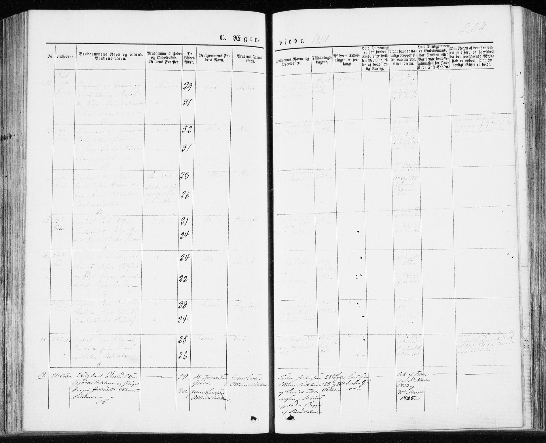 Ministerialprotokoller, klokkerbøker og fødselsregistre - Møre og Romsdal, AV/SAT-A-1454/590/L1013: Ministerialbok nr. 590A05, 1847-1877, s. 264