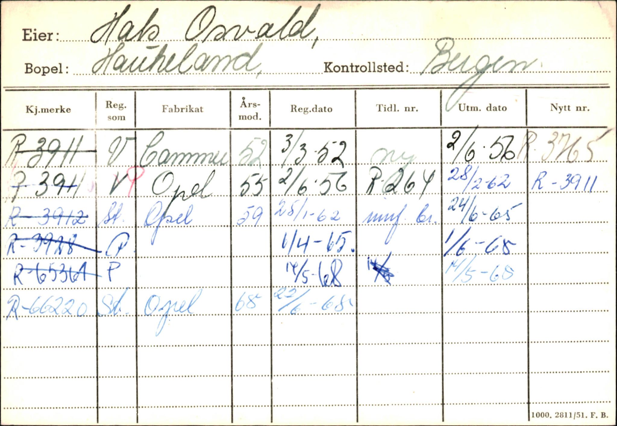 Statens vegvesen, Hordaland vegkontor, AV/SAB-A-5201/2/Ha/L0018: R-eierkort H, 1920-1971, s. 278