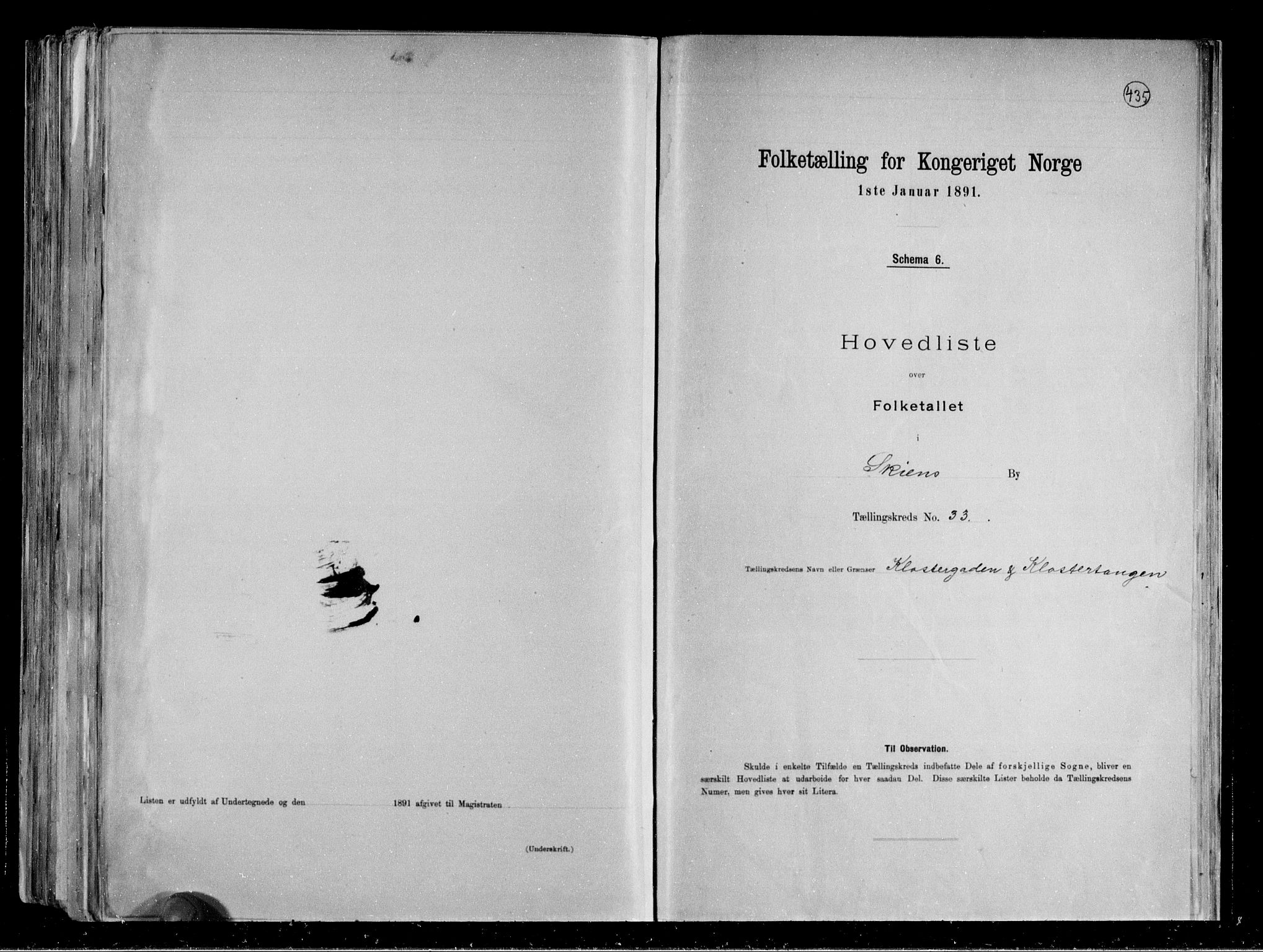RA, Folketelling 1891 for 0806 Skien kjøpstad, 1891, s. 73
