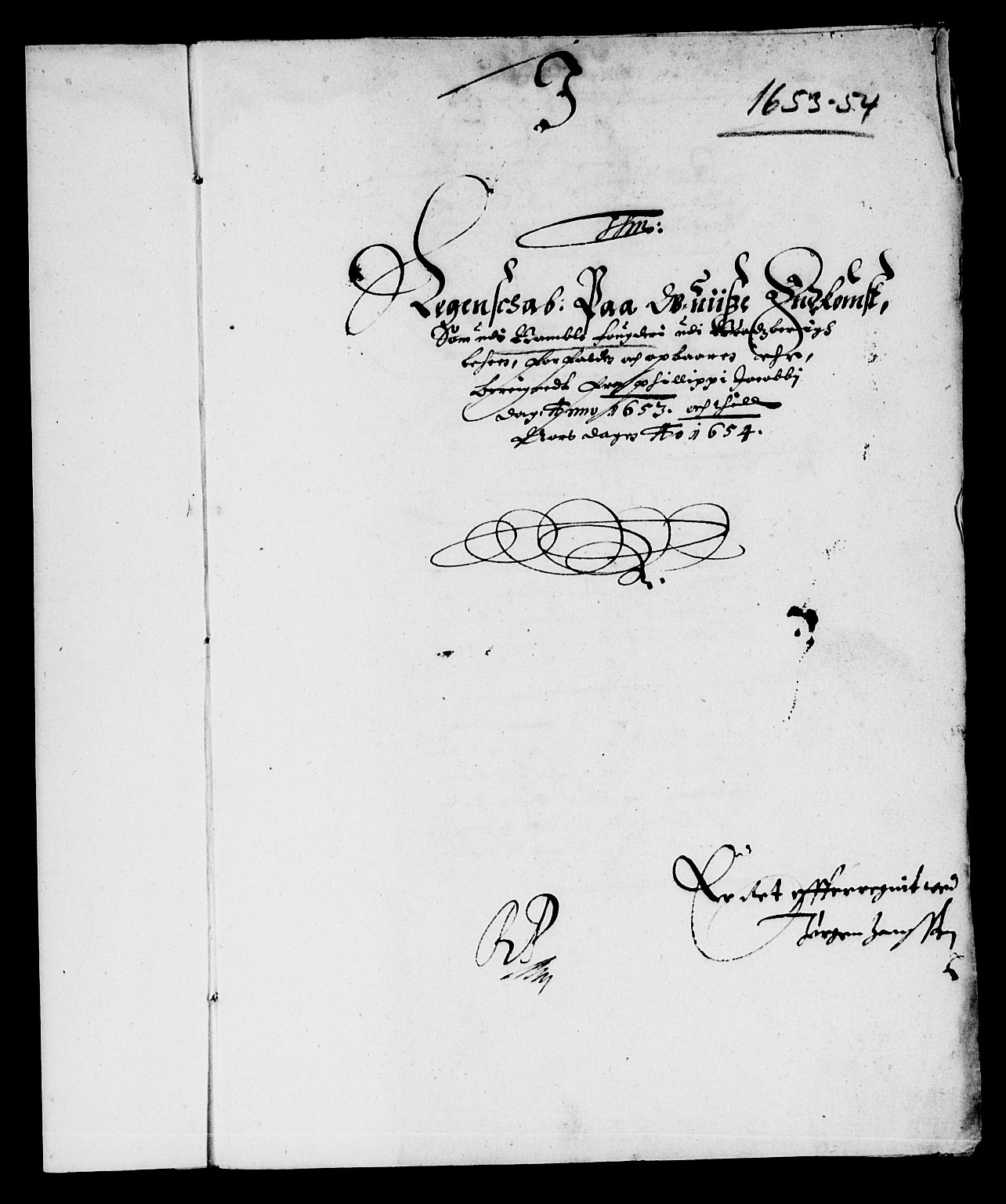 Rentekammeret inntil 1814, Reviderte regnskaper, Lensregnskaper, AV/RA-EA-5023/R/Rb/Rbp/L0039: Bratsberg len, 1652-1654