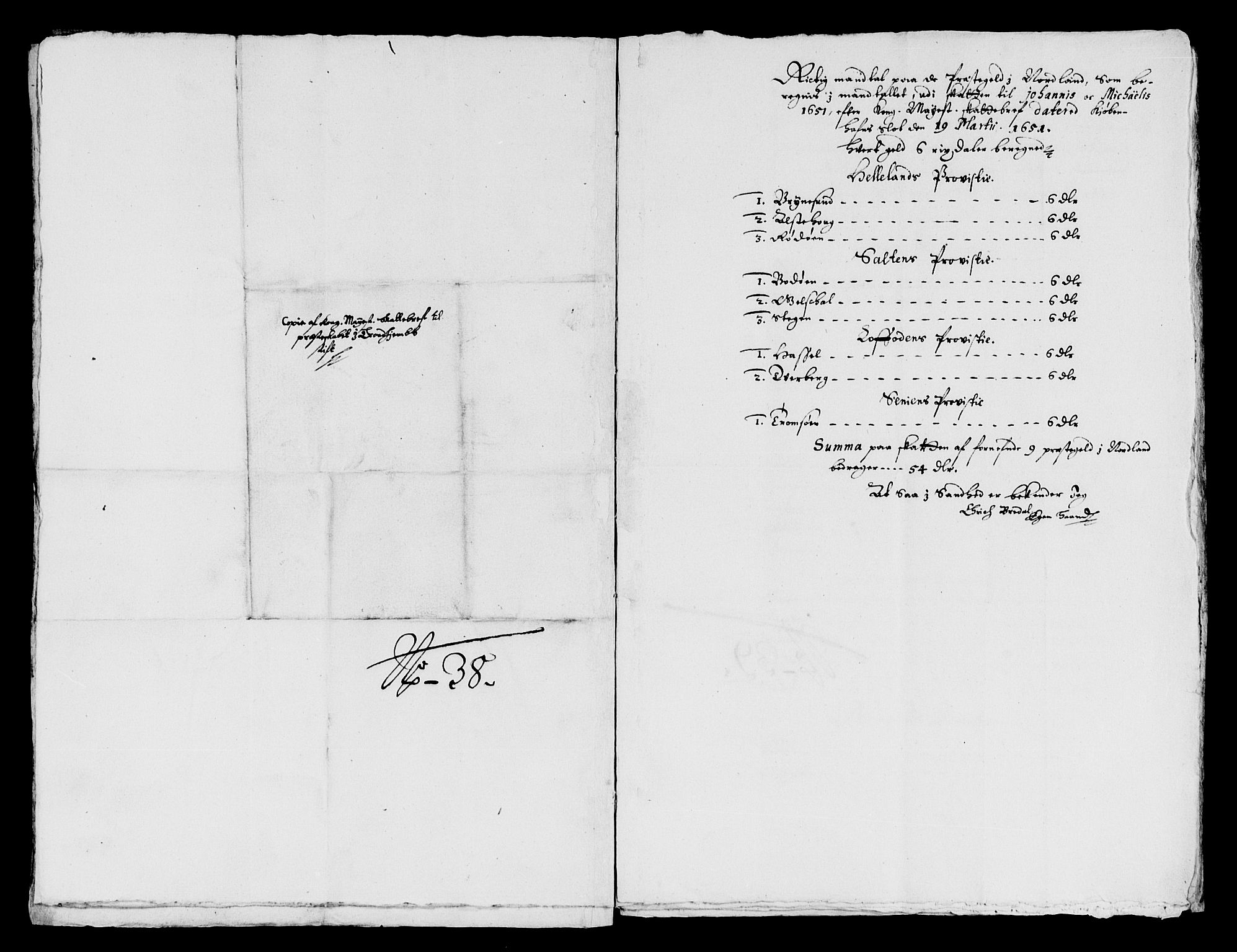 Rentekammeret inntil 1814, Reviderte regnskaper, Lensregnskaper, AV/RA-EA-5023/R/Rb/Rbw/L0107: Trondheim len, 1649-1653