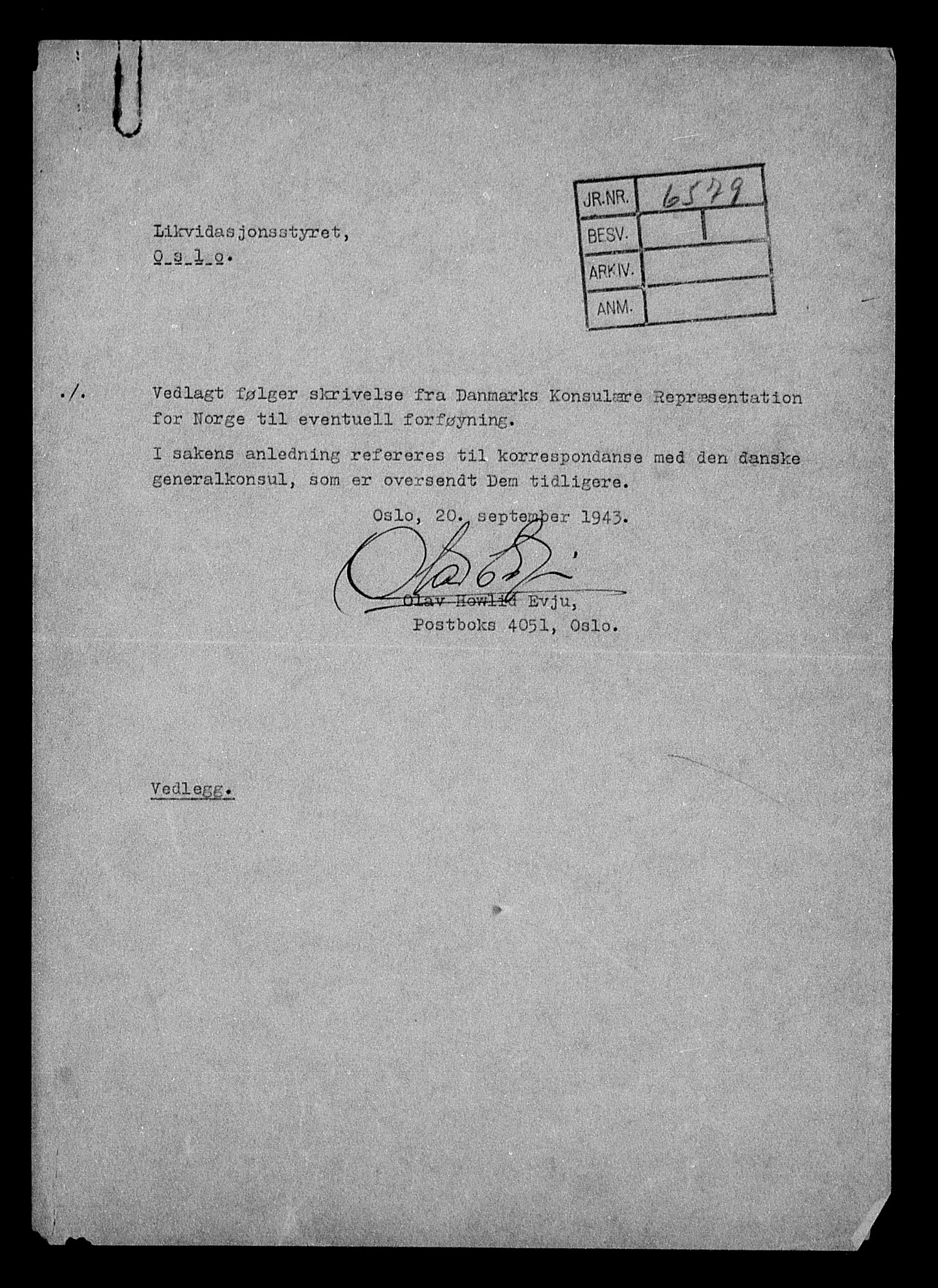 Justisdepartementet, Tilbakeføringskontoret for inndratte formuer, AV/RA-S-1564/H/Hc/Hcc/L0951: --, 1945-1947, s. 426