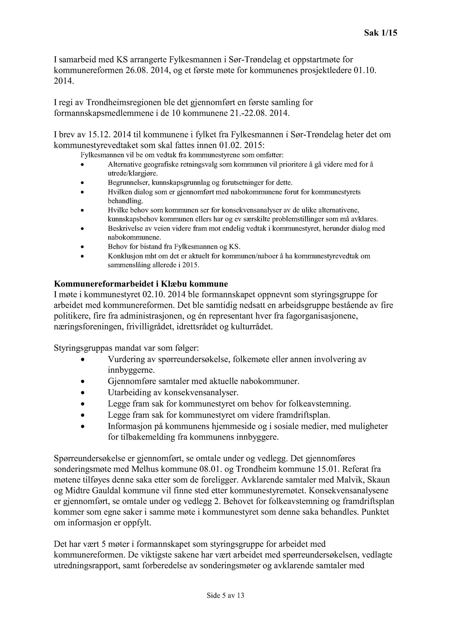 Klæbu Kommune, TRKO/KK/04-UO/L006: Utvalg for oppvekst - Møtedokumenter, 2015, s. 6