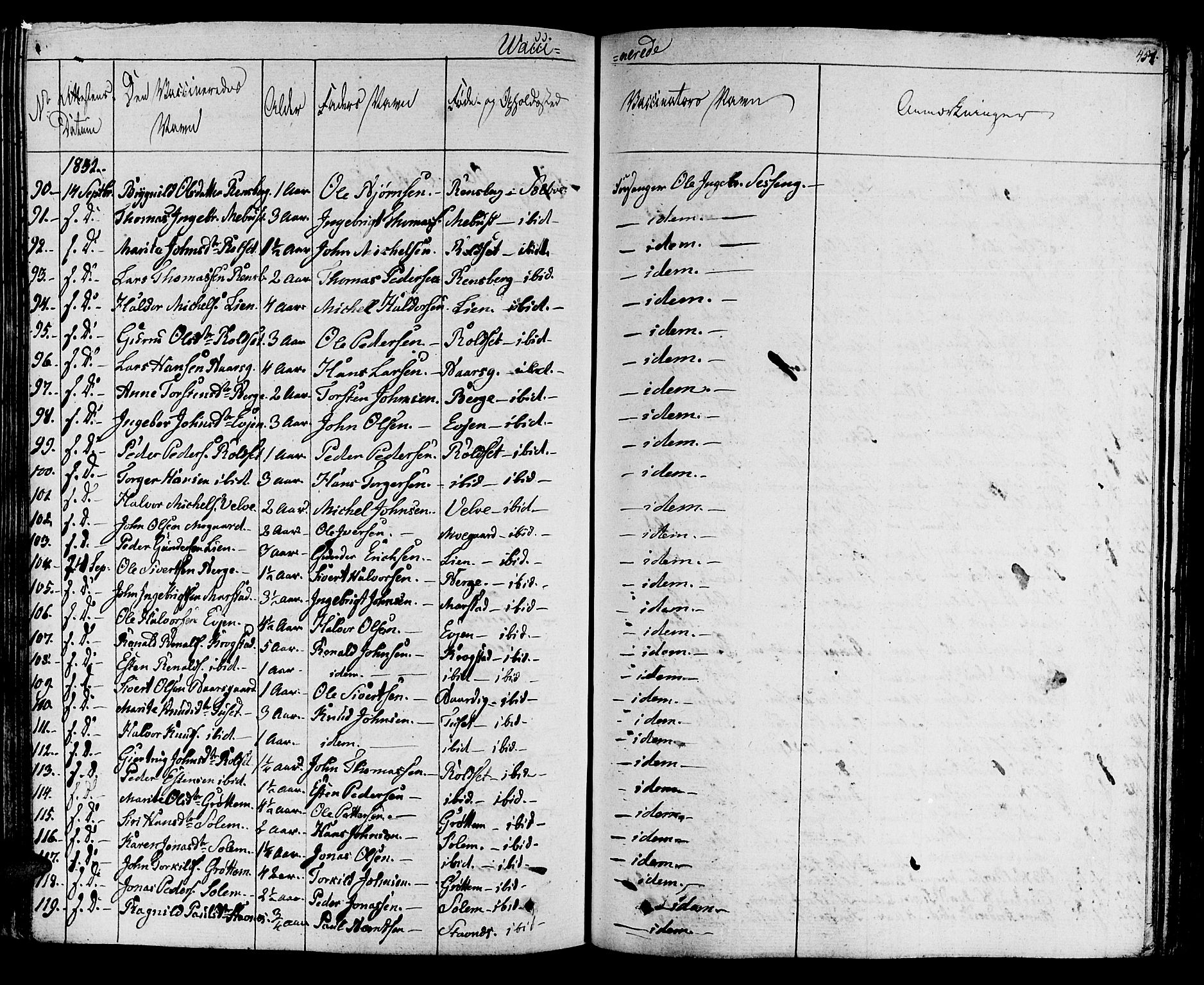 Ministerialprotokoller, klokkerbøker og fødselsregistre - Sør-Trøndelag, AV/SAT-A-1456/695/L1143: Ministerialbok nr. 695A05 /1, 1824-1842, s. 457