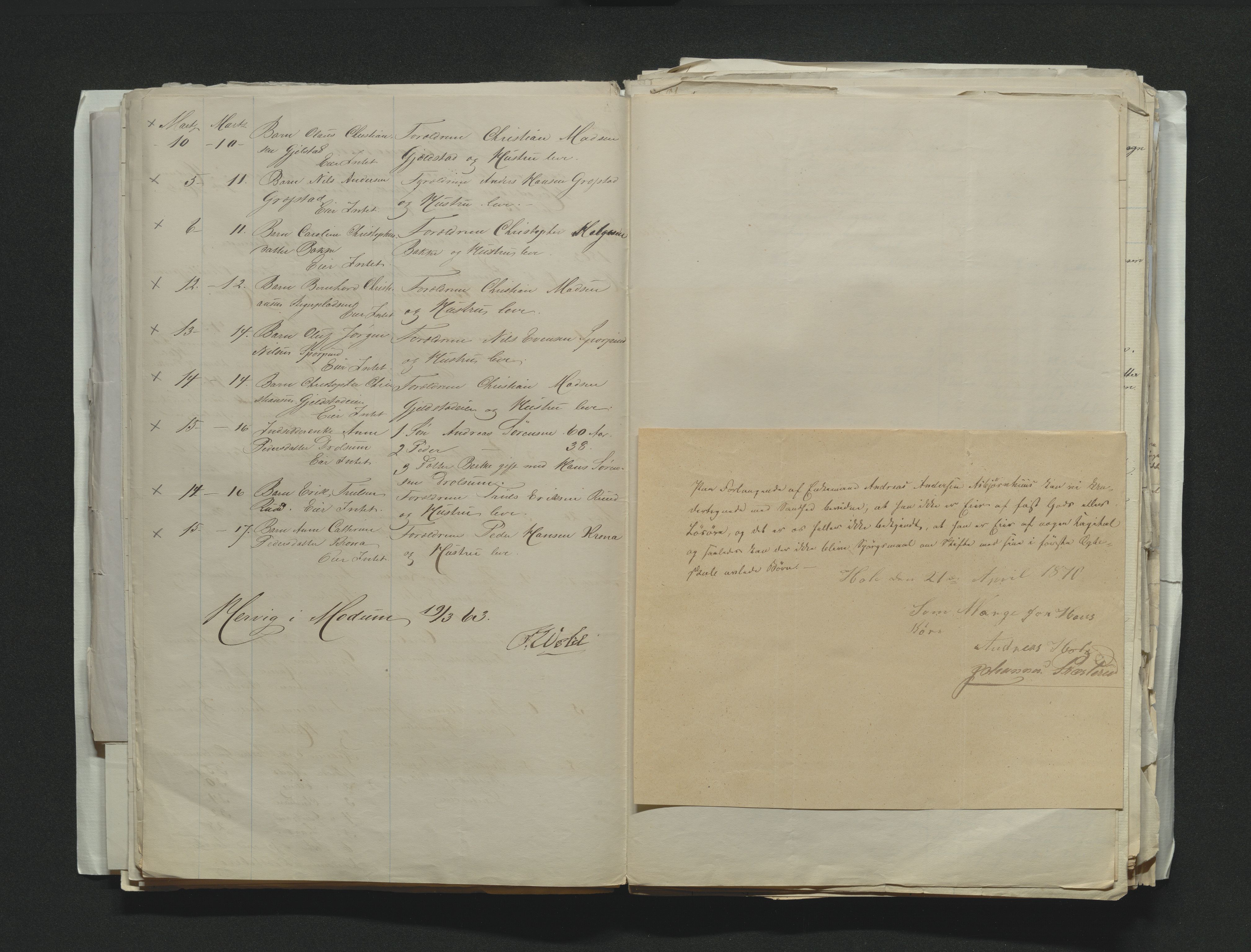 Eiker, Modum og Sigdal sorenskriveri, AV/SAKO-A-123/H/Ha/Hab/L0011: Dødsfallsmeldinger, 1862-1865, s. 238