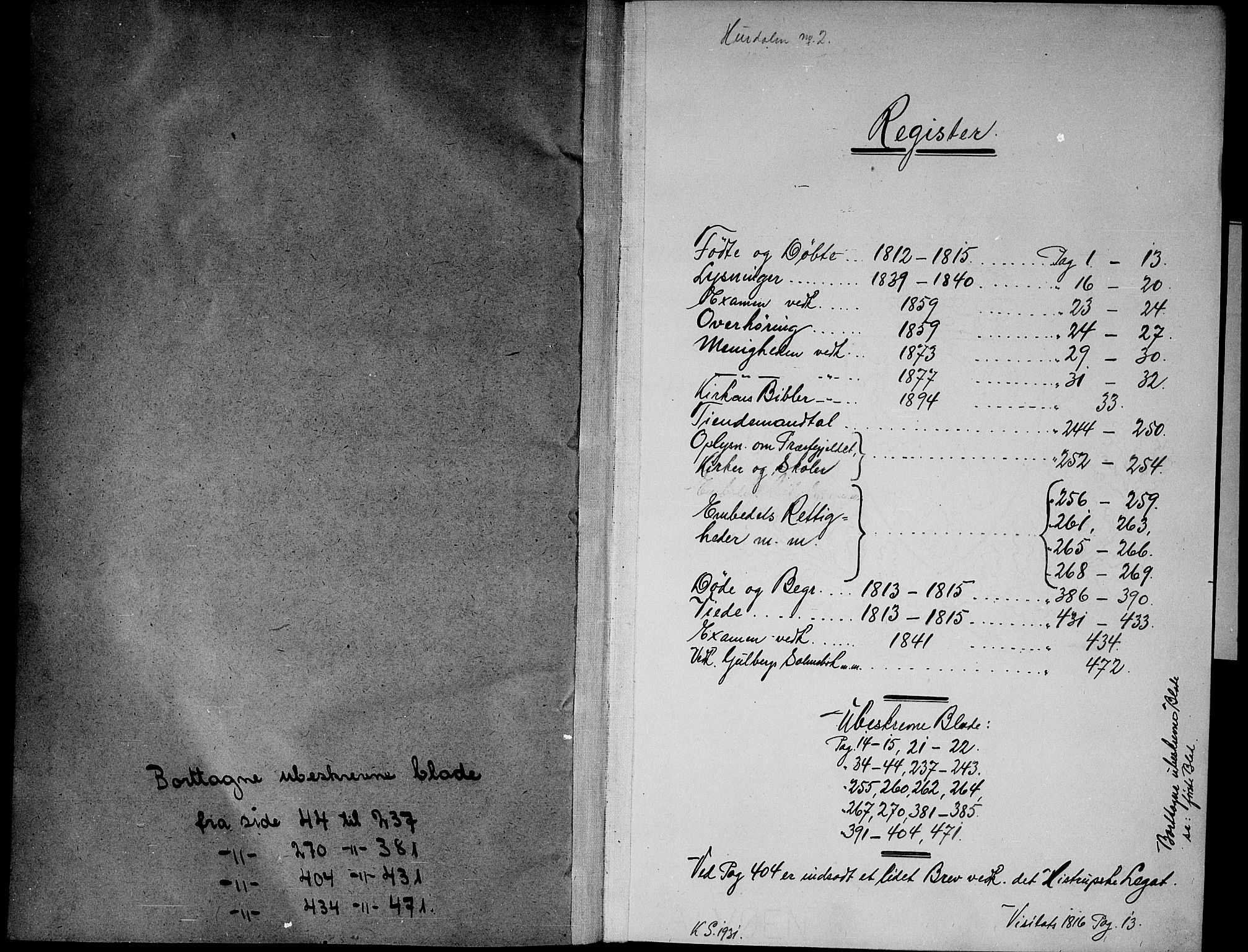 Hurdal prestekontor Kirkebøker, SAO/A-10889/F/Fa/L0002: Ministerialbok nr. I 2, 1812-1814