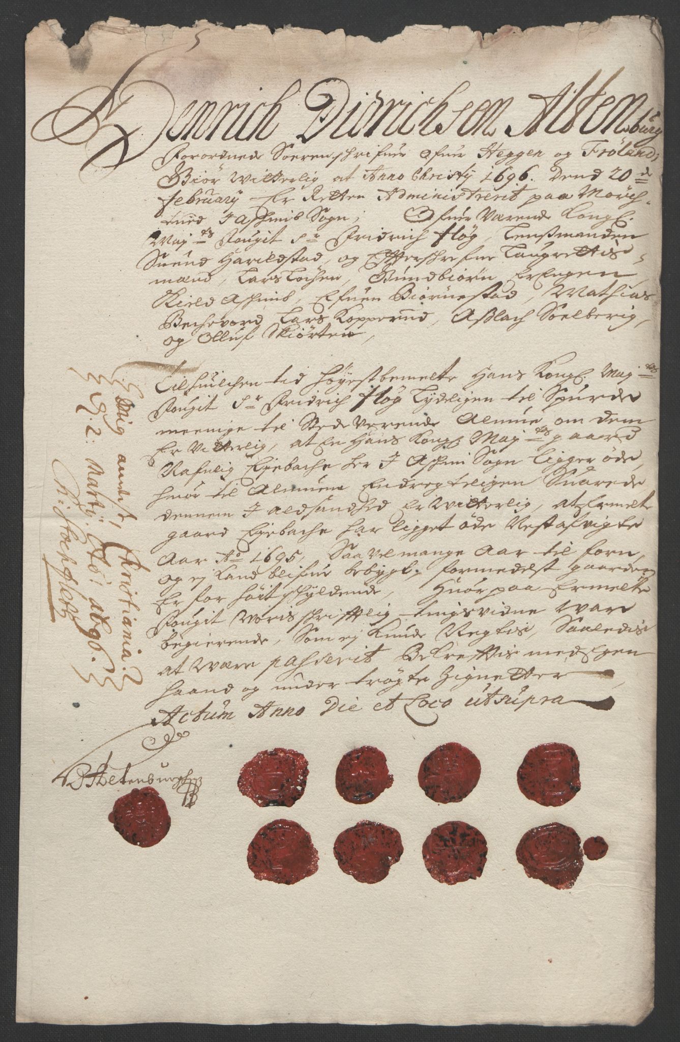 Rentekammeret inntil 1814, Reviderte regnskaper, Fogderegnskap, AV/RA-EA-4092/R07/L0285: Fogderegnskap Rakkestad, Heggen og Frøland, 1695, s. 307