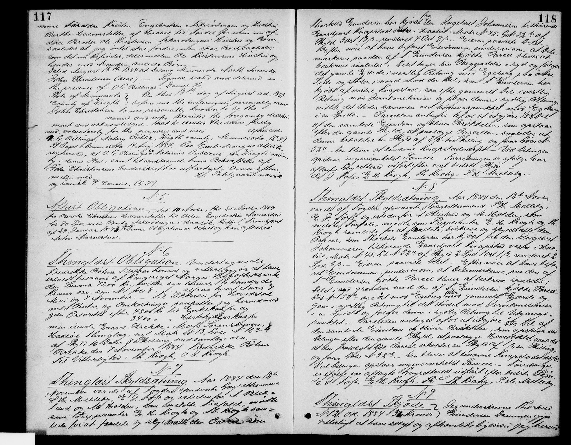 Moss sorenskriveri, SAO/A-10168: Pantebok nr. 16, 1883-1888, s. 118