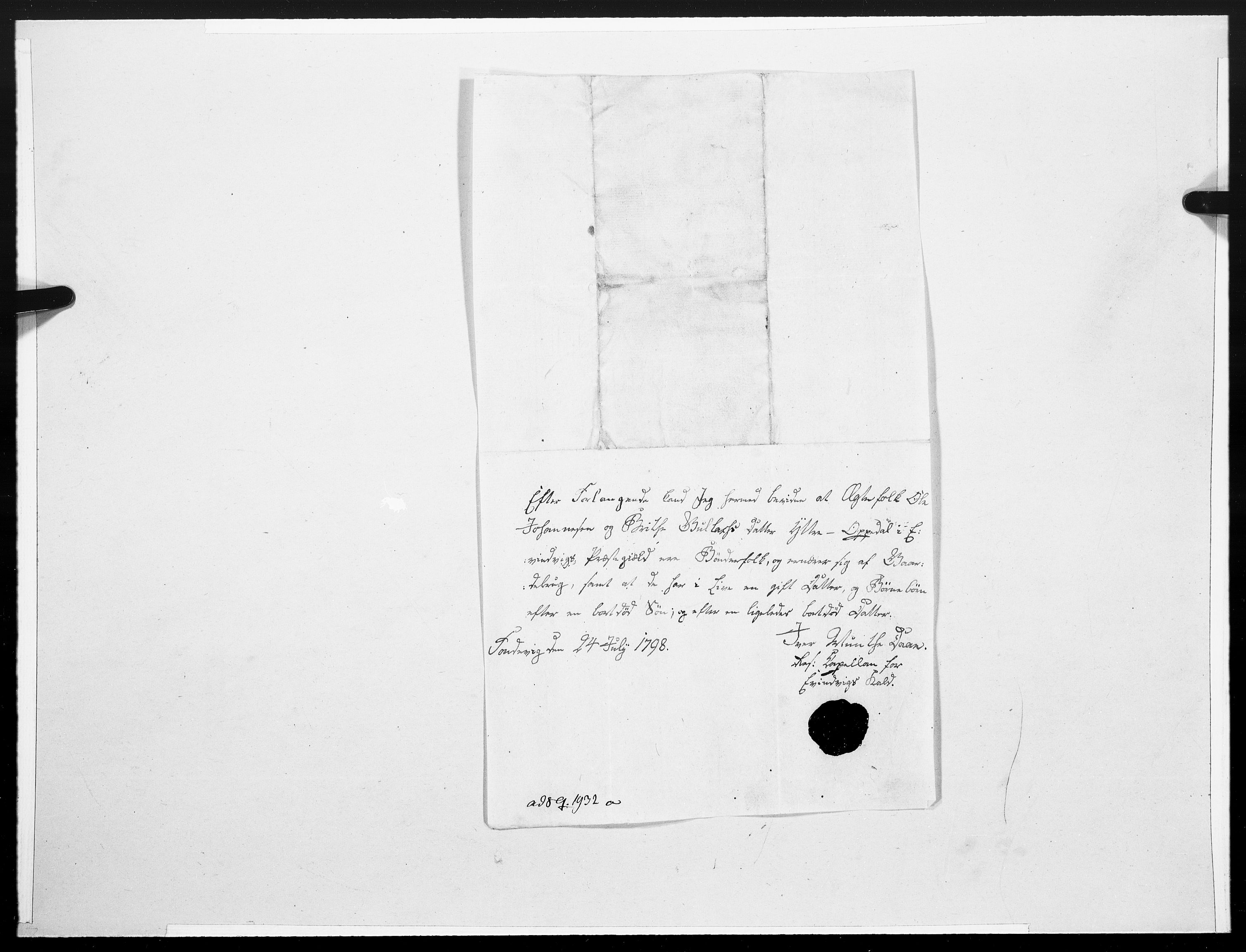 Danske Kanselli 1572-1799, AV/RA-EA-3023/F/Fc/Fcc/Fcca/L0314: Norske innlegg 1572-1799, 1798, s. 373