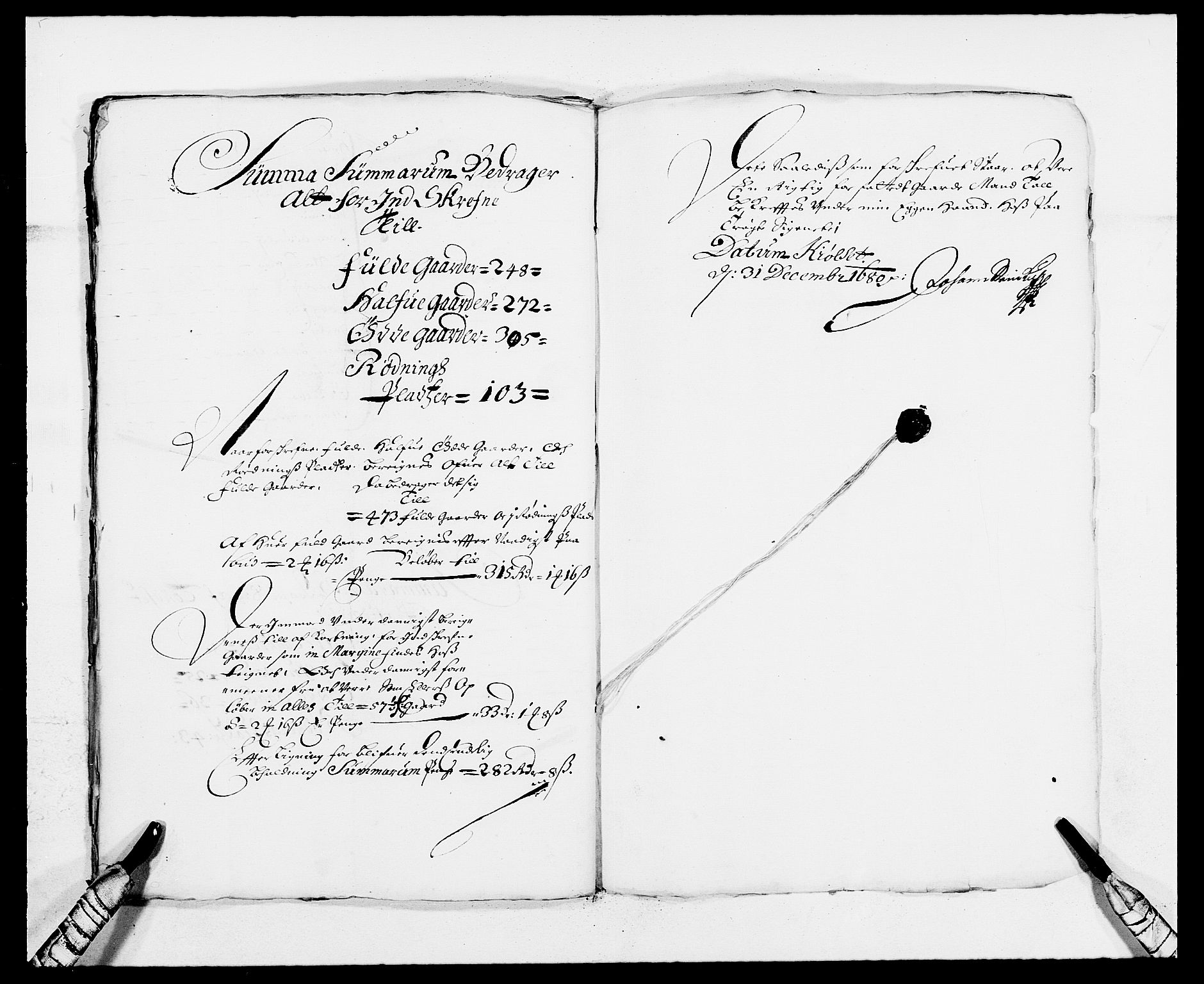 Rentekammeret inntil 1814, Reviderte regnskaper, Fogderegnskap, RA/EA-4092/R13/L0817: Fogderegnskap Solør, Odal og Østerdal, 1680, s. 238