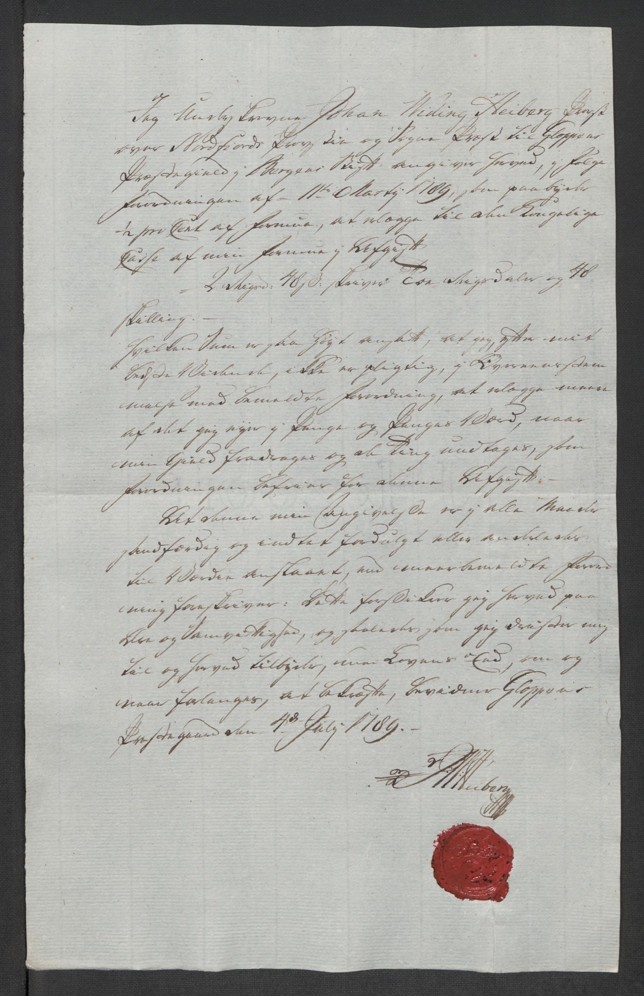 Rentekammeret inntil 1814, Reviderte regnskaper, Mindre regnskaper, AV/RA-EA-4068/Rf/Rfe/L0048: Sunnfjord og Nordfjord fogderier, 1789, s. 63