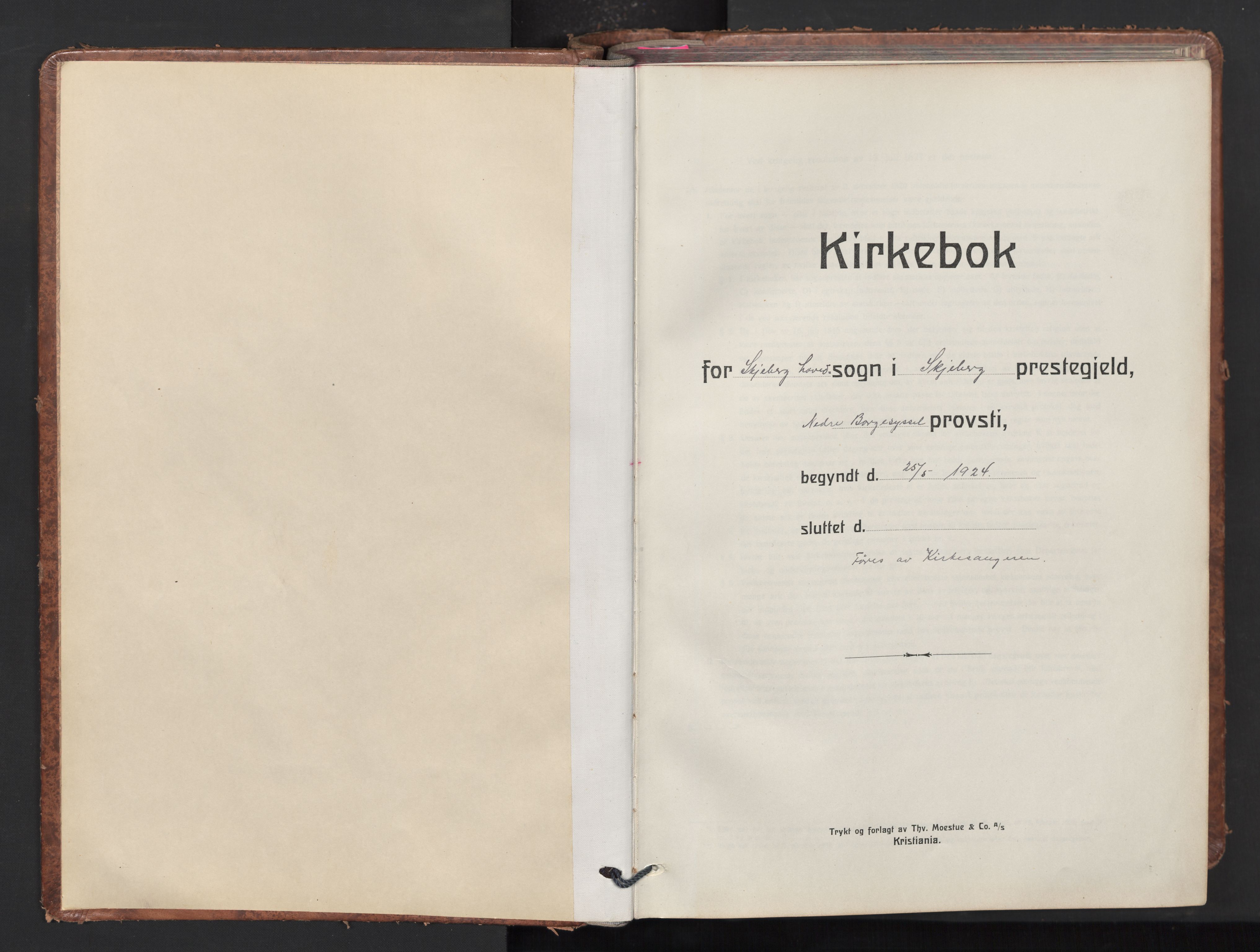 Skjeberg prestekontor Kirkebøker, SAO/A-10923/G/Ga/L0003: Klokkerbok nr. I 3, 1922-1971