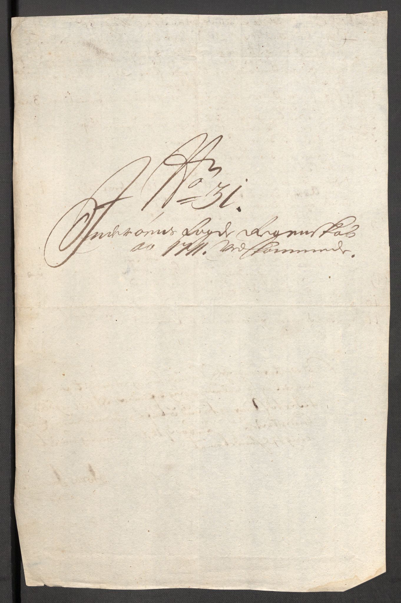 Rentekammeret inntil 1814, Reviderte regnskaper, Fogderegnskap, RA/EA-4092/R63/L4319: Fogderegnskap Inderøy, 1711, s. 300