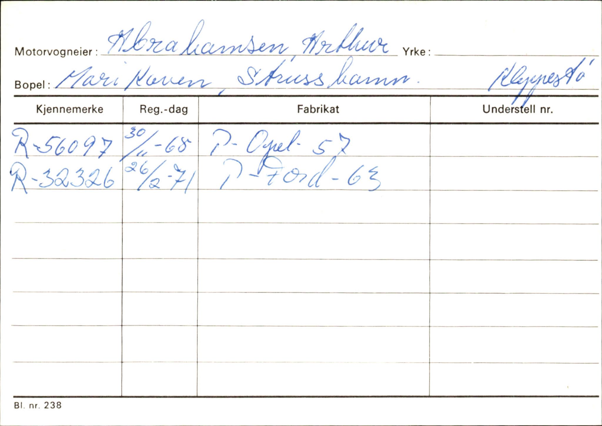 Statens vegvesen, Hordaland vegkontor, AV/SAB-A-5201/2/Ha/L0001: R-eierkort A, 1920-1971, s. 38