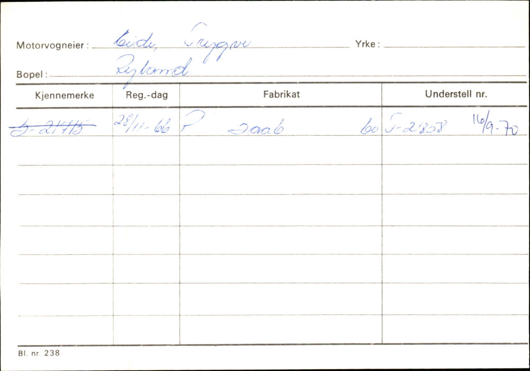 Statens vegvesen, Sogn og Fjordane vegkontor, SAB/A-5301/4/F/L0133: Eigarregister Bremanger A-Å. Gaular A-H, 1945-1975, s. 217