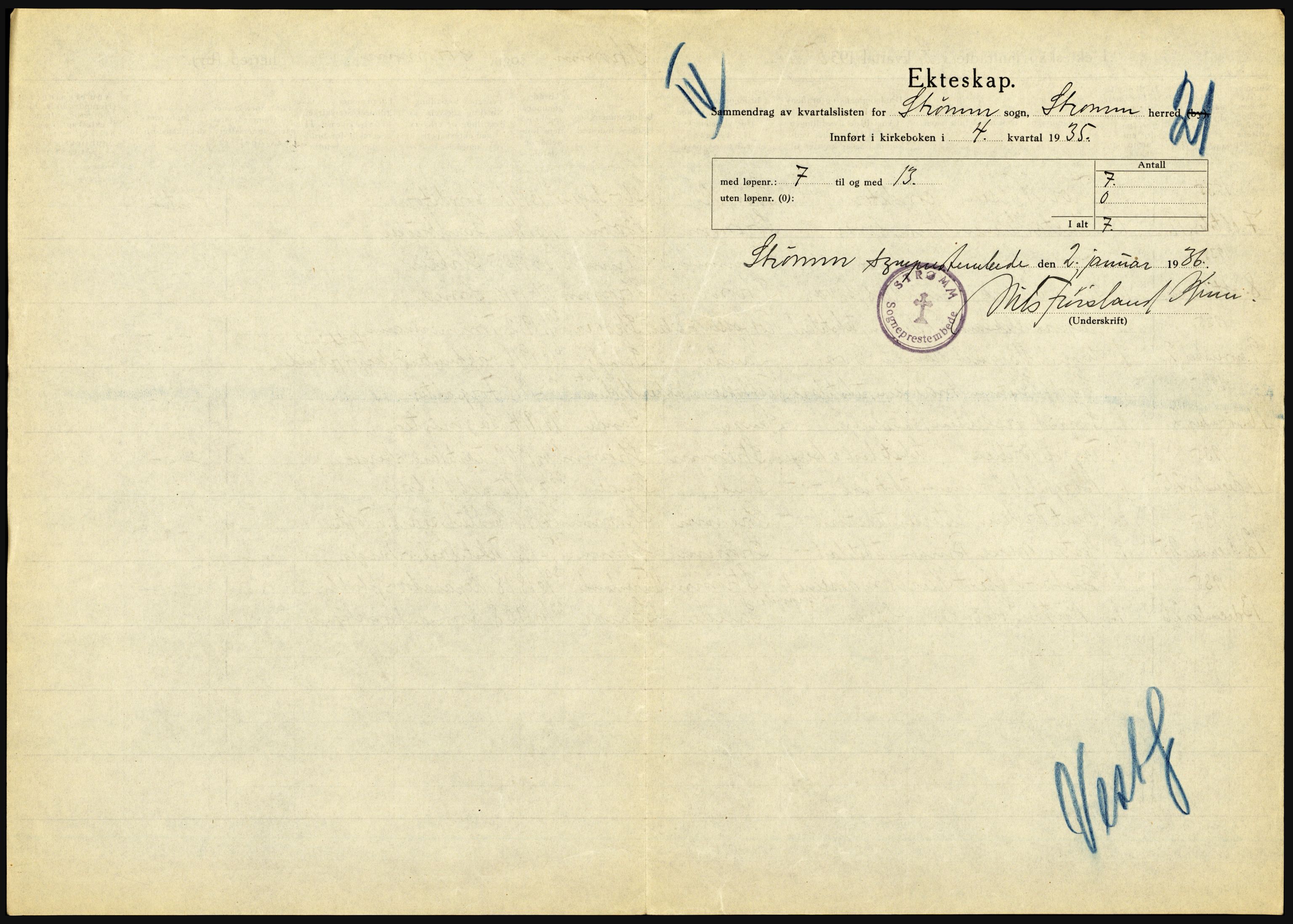 Statistisk sentralbyrå, Sosiodemografiske emner, Befolkning, AV/RA-S-2228/D/Df/Dfd/Dfde/L0016: Vestfold, 1935, s. 9