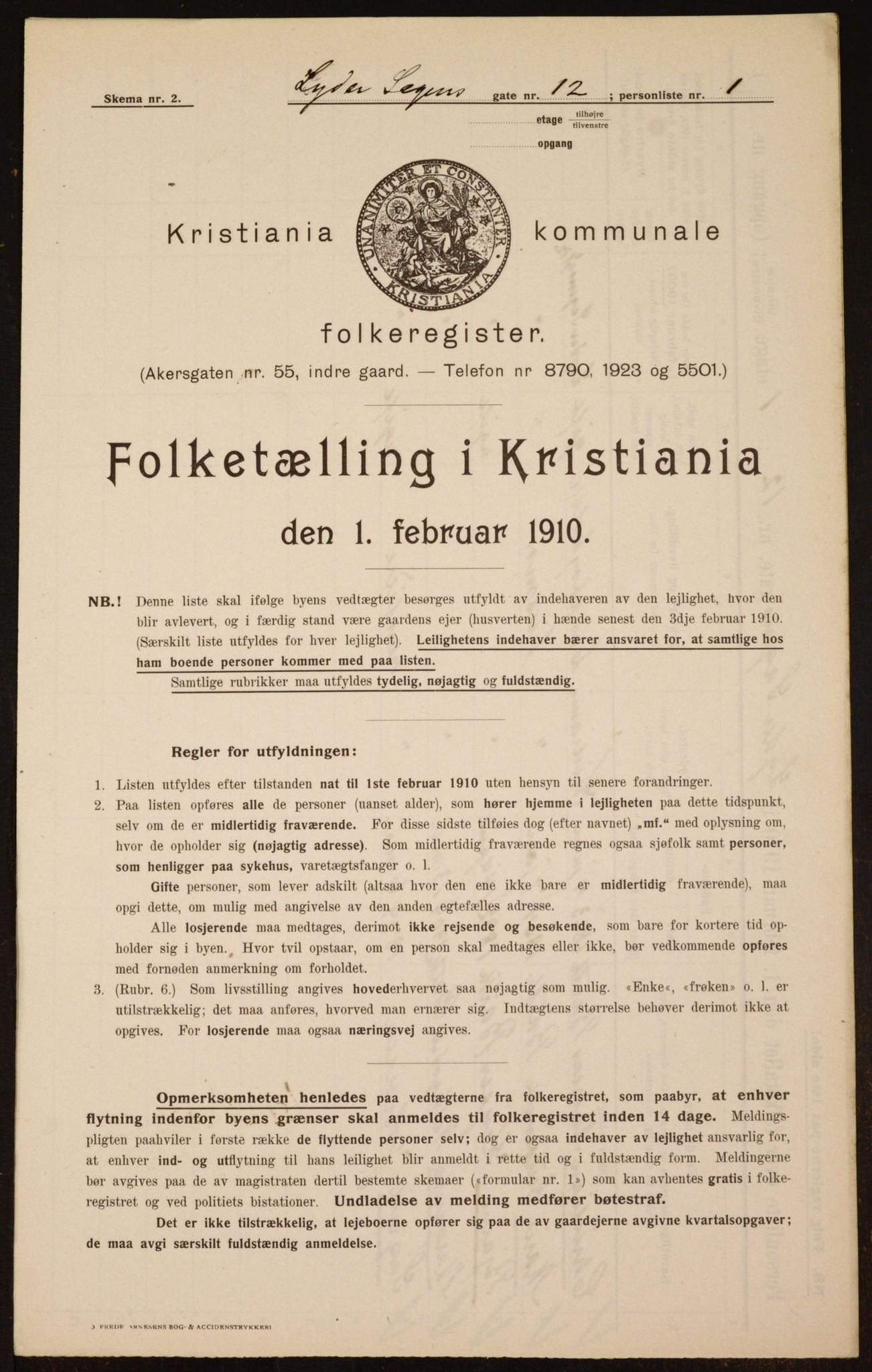 OBA, Kommunal folketelling 1.2.1910 for Kristiania, 1910, s. 56462