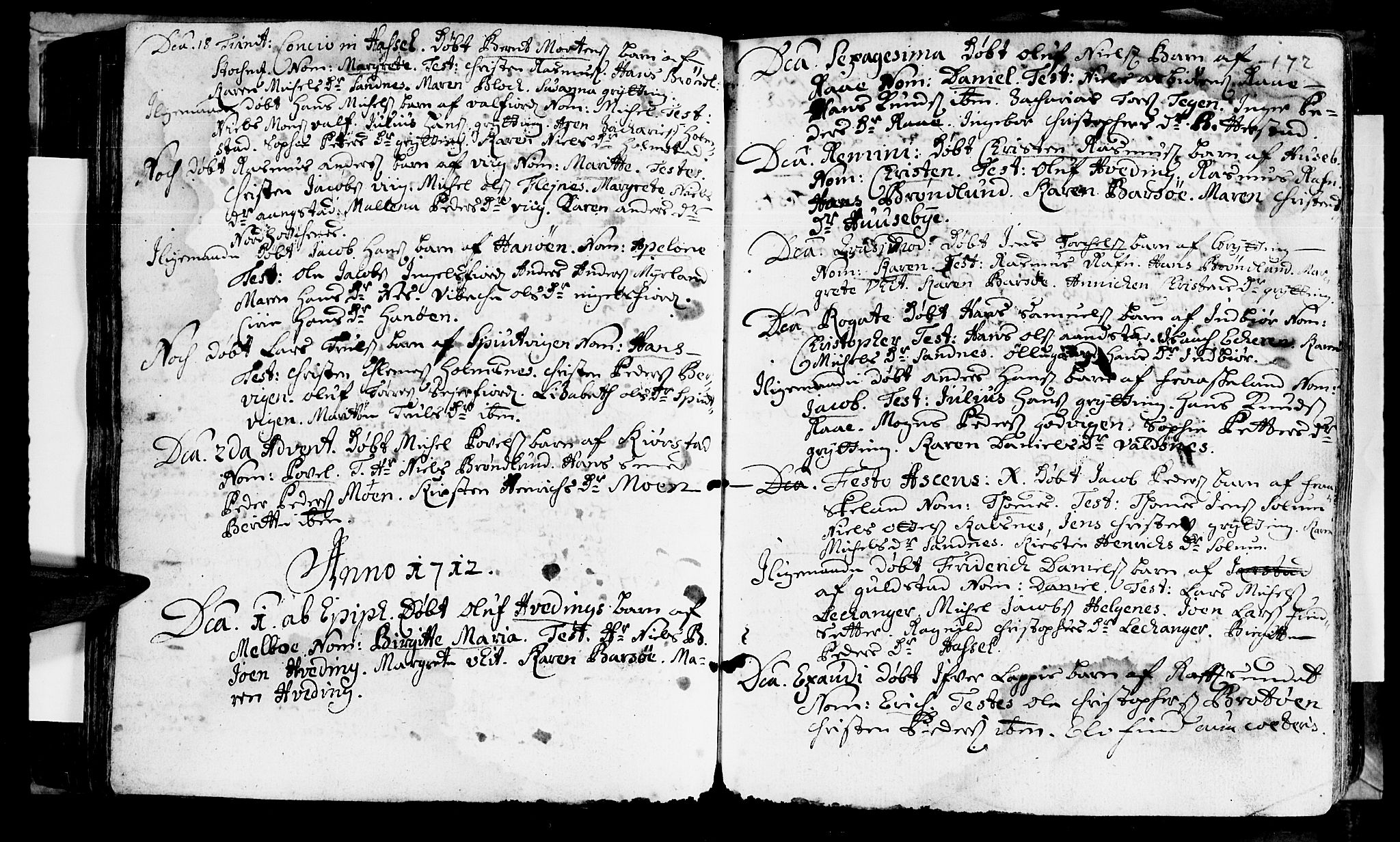 Ministerialprotokoller, klokkerbøker og fødselsregistre - Nordland, AV/SAT-A-1459/888/L1231: Ministerialbok nr. 888A01 /1, 1693-1738, s. 172