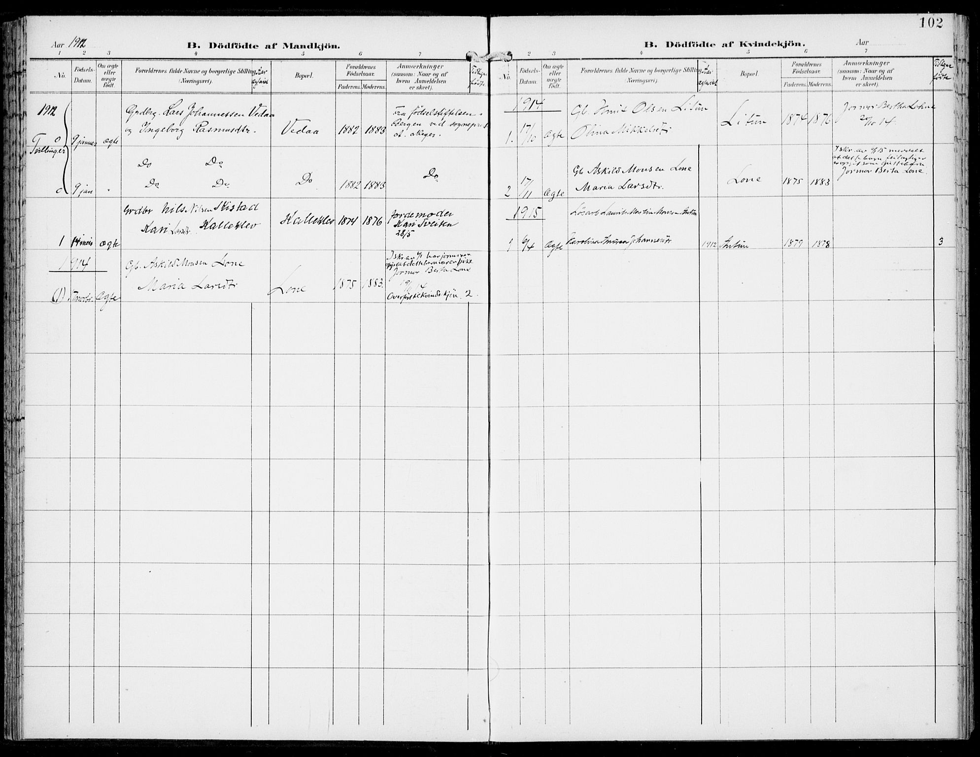 Haus sokneprestembete, AV/SAB-A-75601/H/Haa: Ministerialbok nr. C  2, 1900-1915, s. 102