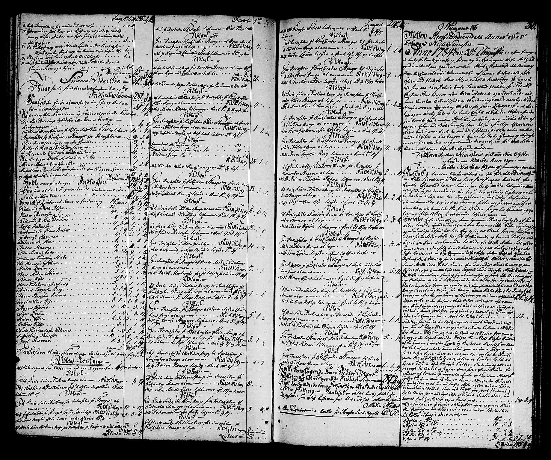 Nordre Jarlsberg sorenskriveri, AV/SAKO-A-80/H/Hc/L0012: Skifteprotokoll, 1783-1793, s. 29b-30a
