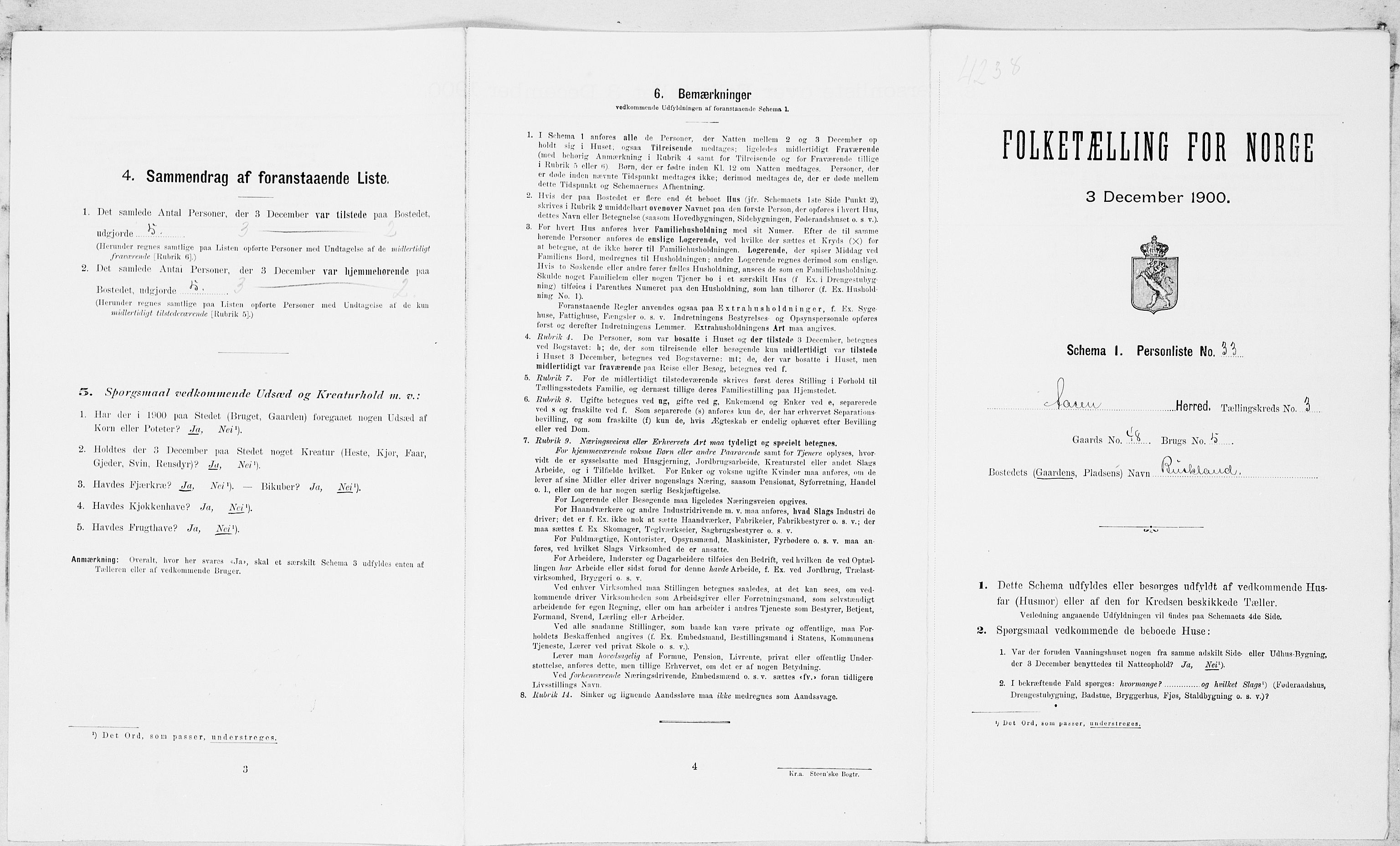 SAT, Folketelling 1900 for 1716 Åsen herred, 1900, s. 322