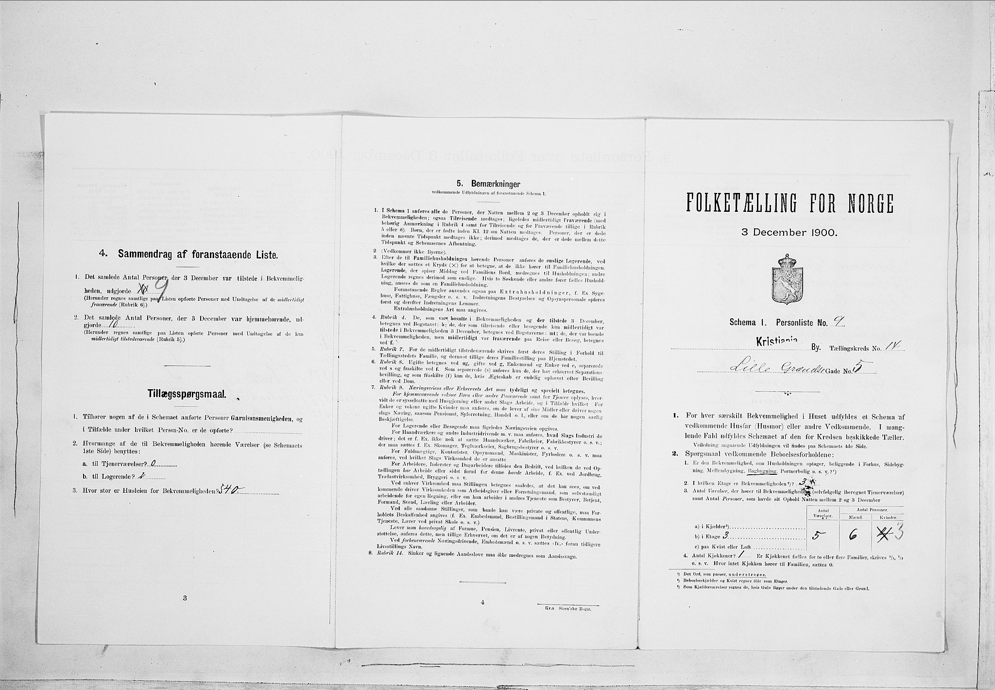 SAO, Folketelling 1900 for 0301 Kristiania kjøpstad, 1900, s. 52861