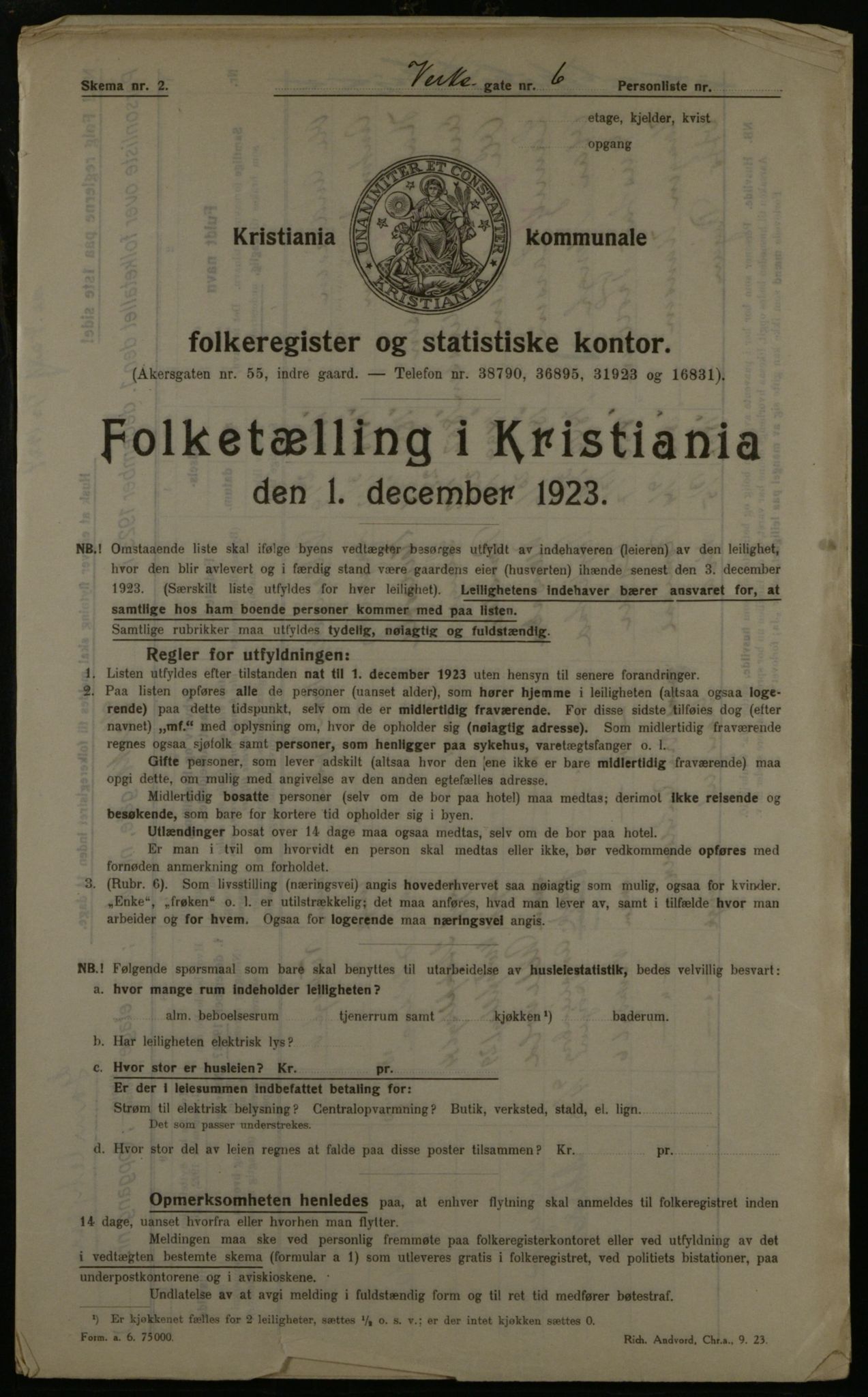 OBA, Kommunal folketelling 1.12.1923 for Kristiania, 1923, s. 134772