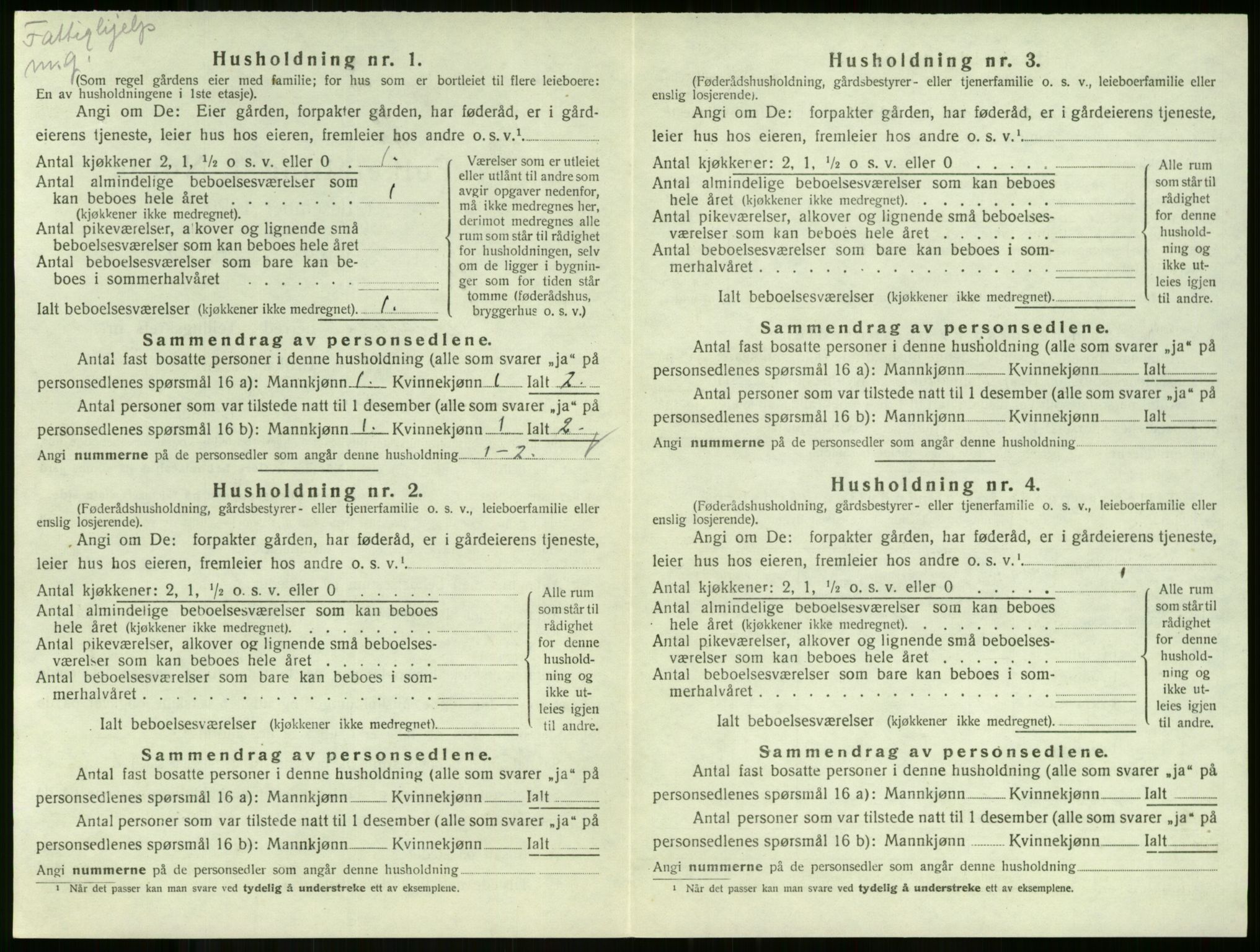 SAKO, Folketelling 1920 for 0719 Andebu herred, 1920, s. 707