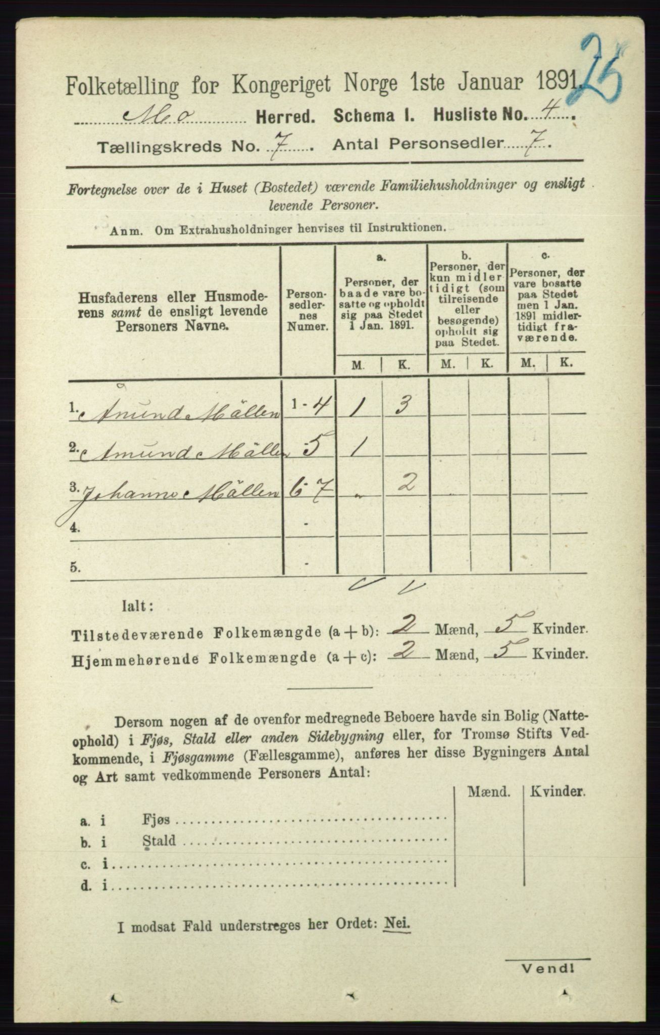 RA, Folketelling 1891 for 0832 Mo herred, 1891, s. 1726