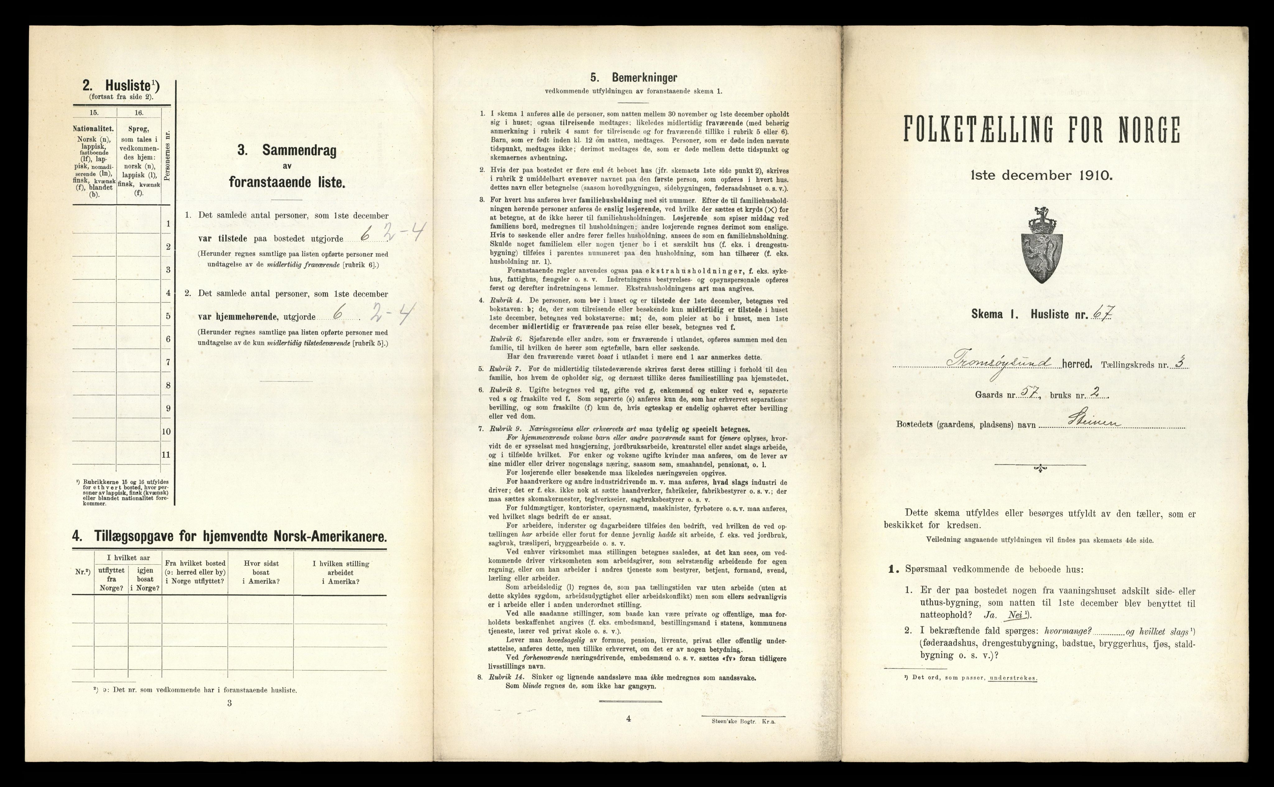 RA, Folketelling 1910 for 1934 Tromsøysund herred, 1910, s. 803