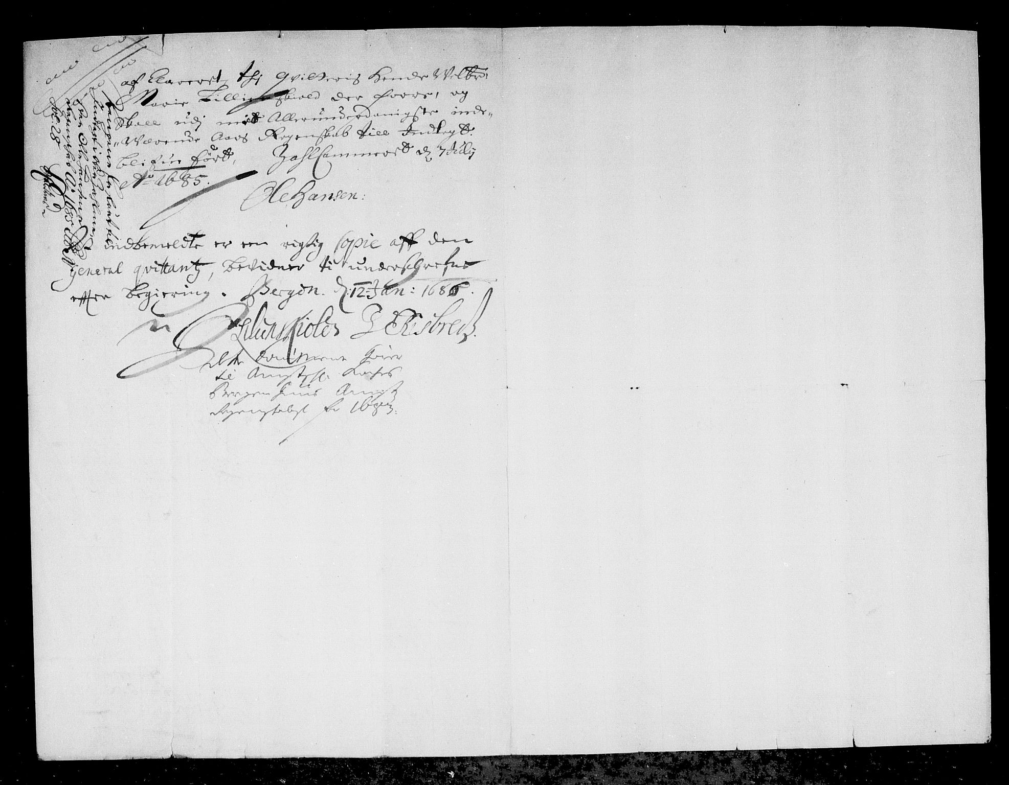 Rentekammeret inntil 1814, Reviderte regnskaper, Stiftamtstueregnskaper, Bergen stiftamt, AV/RA-EA-6043/R/Rc/L0070: Bergen stiftamt, 1683