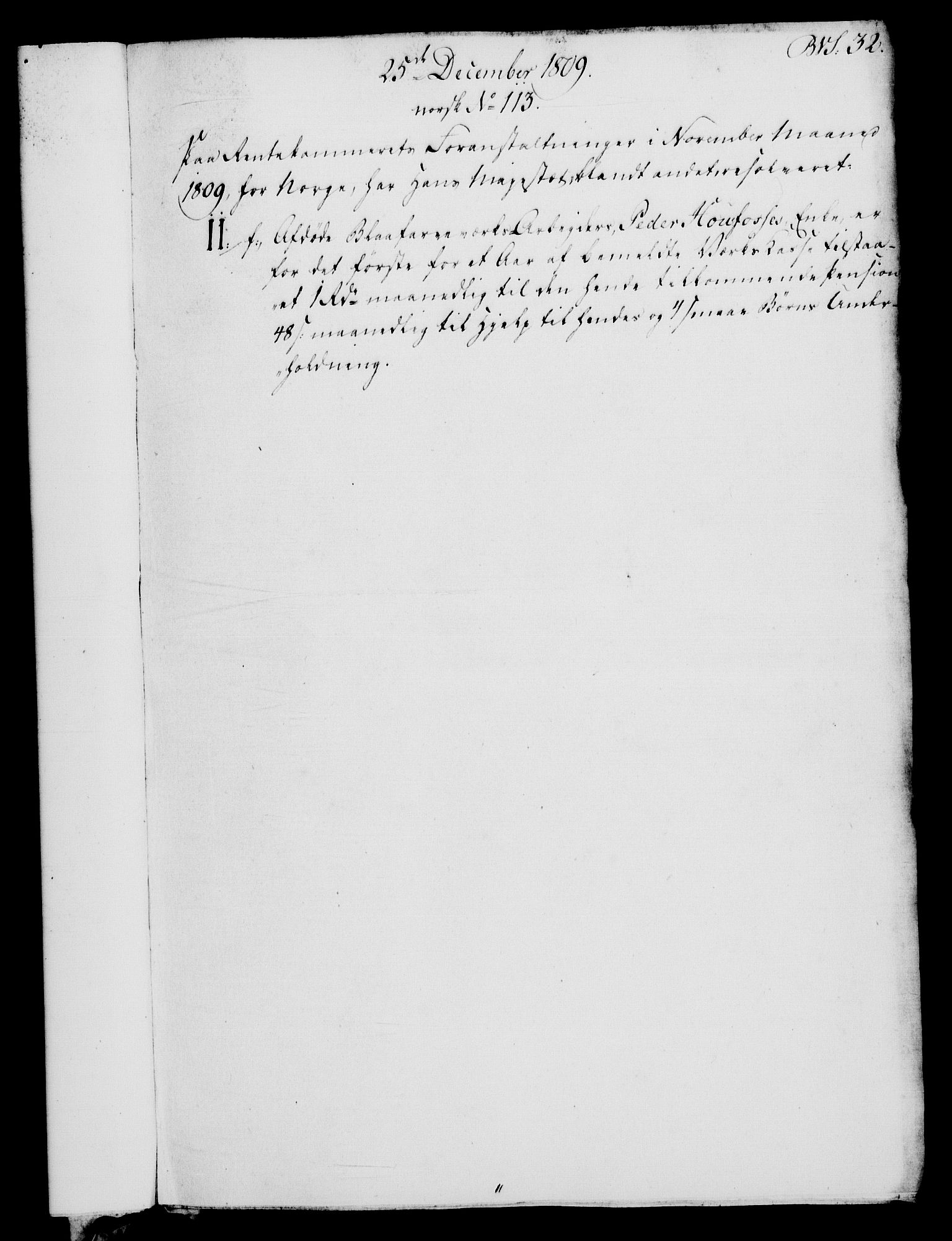 Rentekammeret, Renteskriverkontorene, AV/RA-EA-3115/M/Mf/Mfb/L0009: Relasjons- og resolusjonsprotokoll med register (merket RK 54.15), 1809-1810