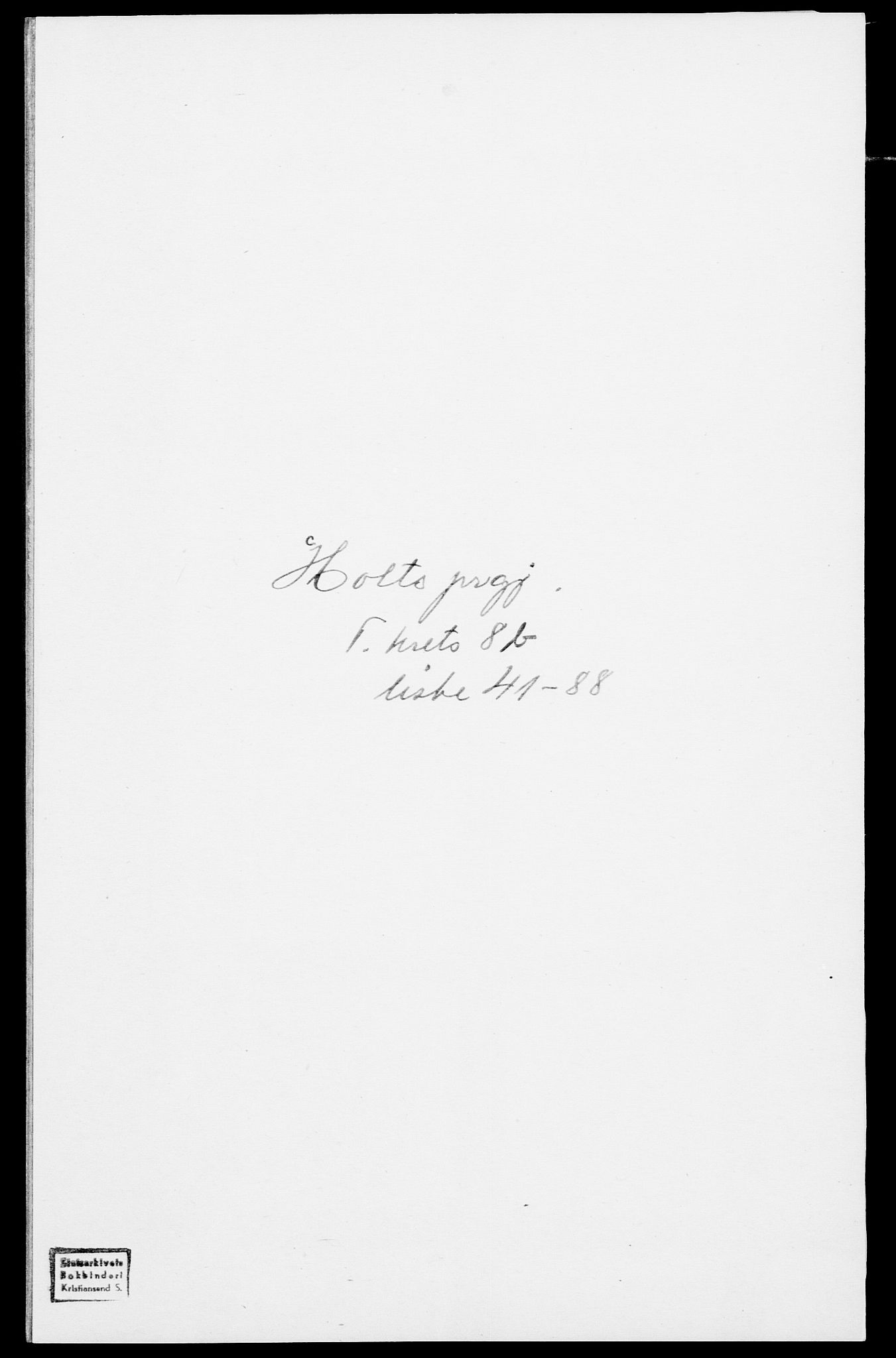 SAK, Folketelling 1875 for 0914L Holt prestegjeld, Holt sokn, 1875, s. 1044